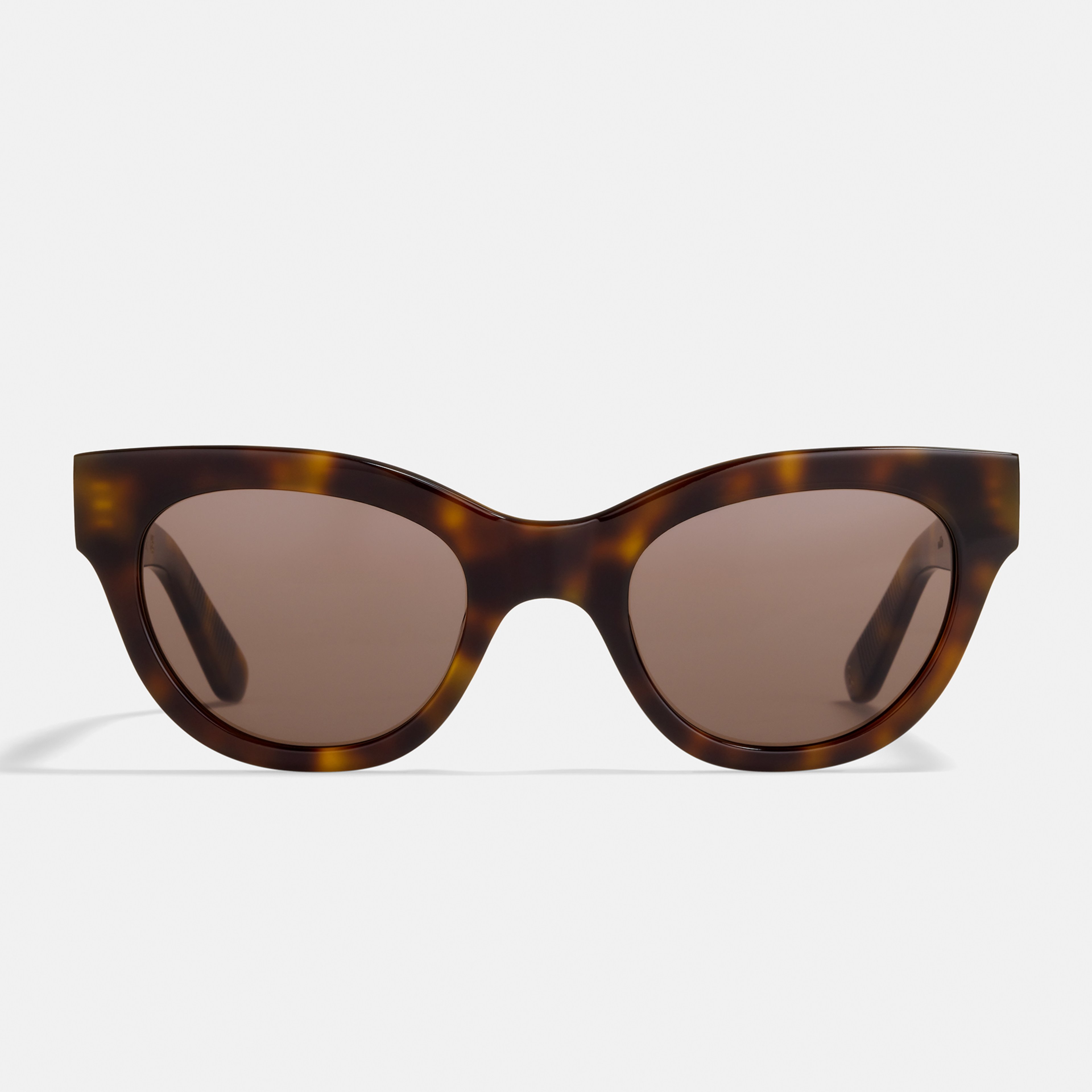 Ace & Tate Solaires | Ronde Acétate in Noir, Marron