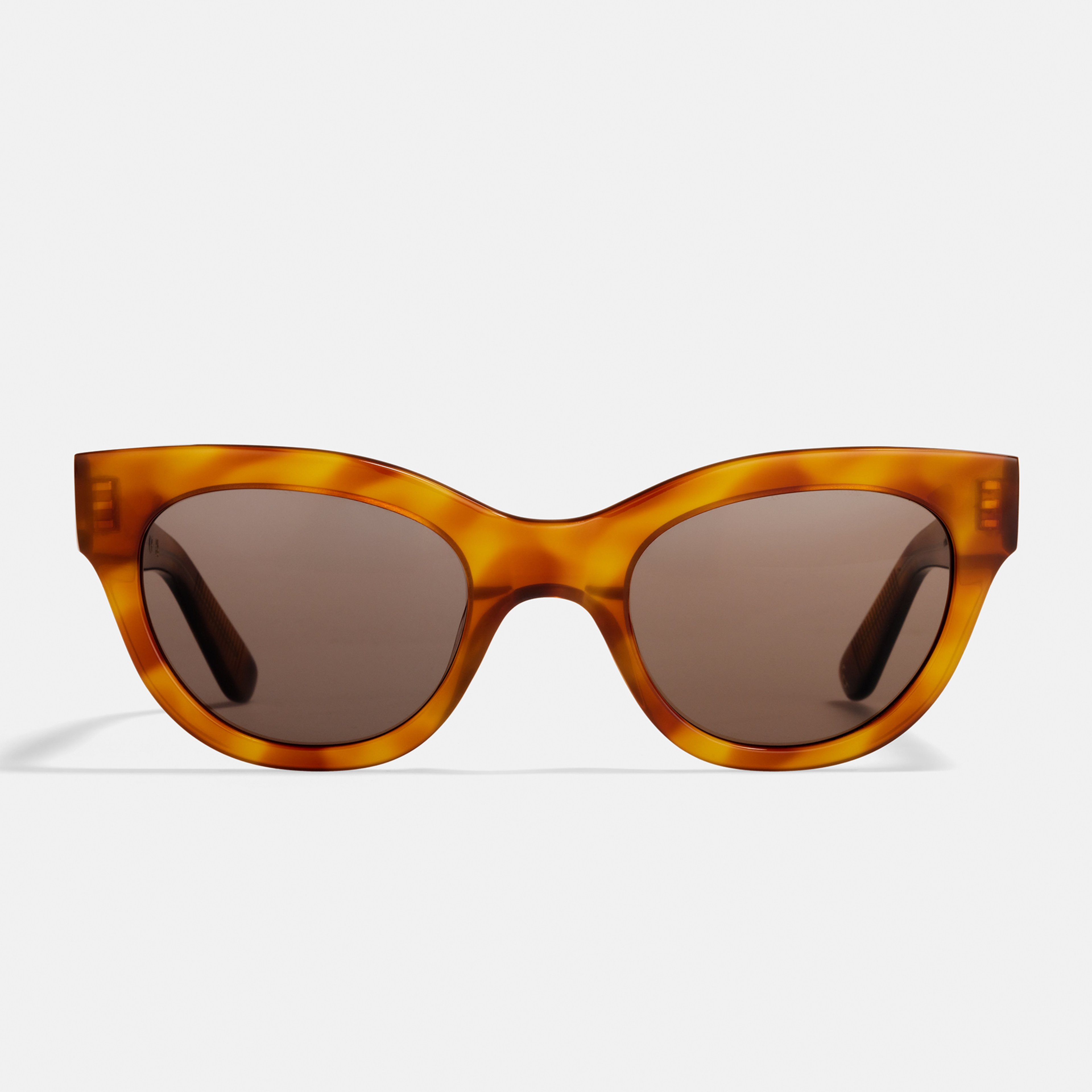 Ace & Tate Sunglasses | Round Acetate in Brown
