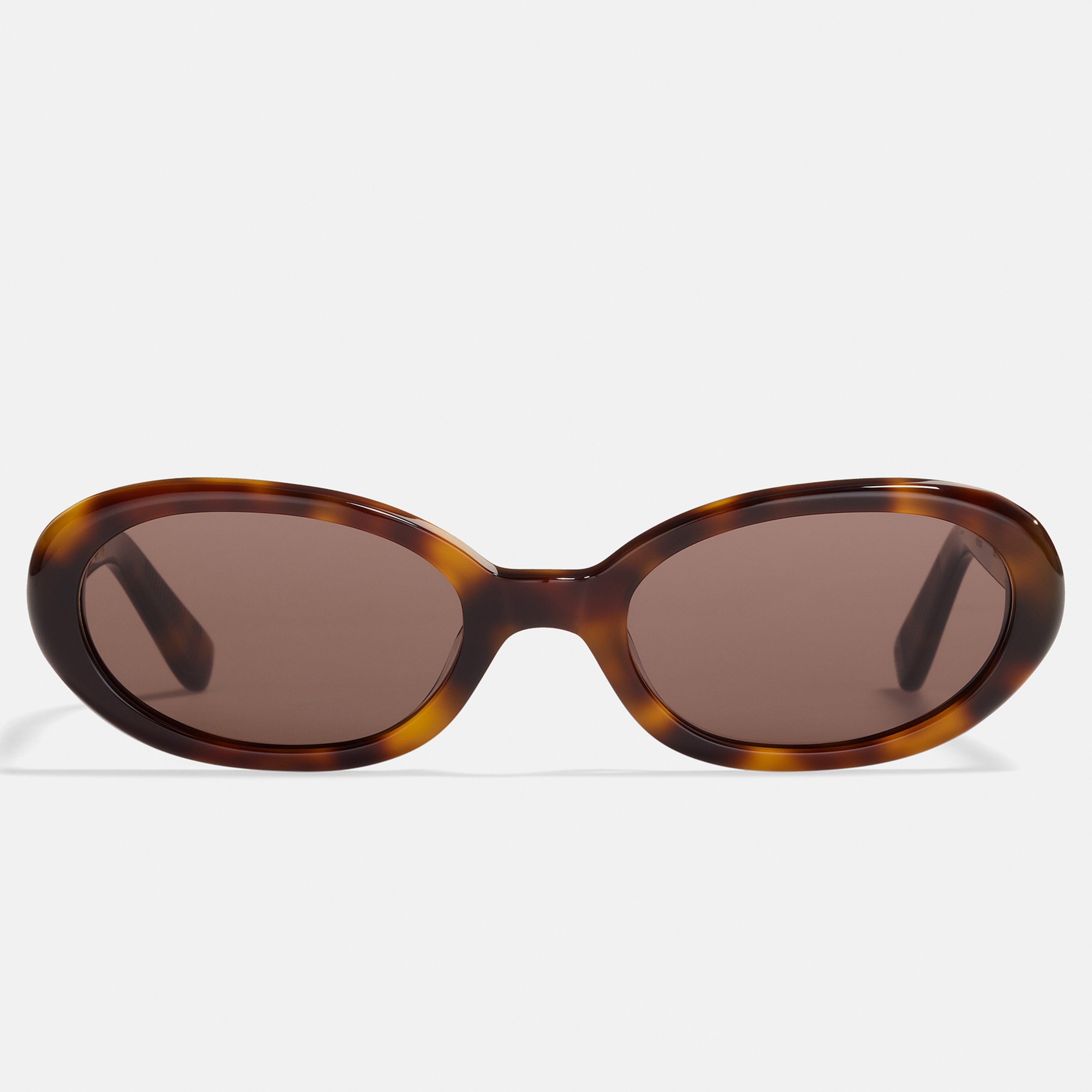 Ace & Tate Sunglasses | Oval Acetate in Black, Brown