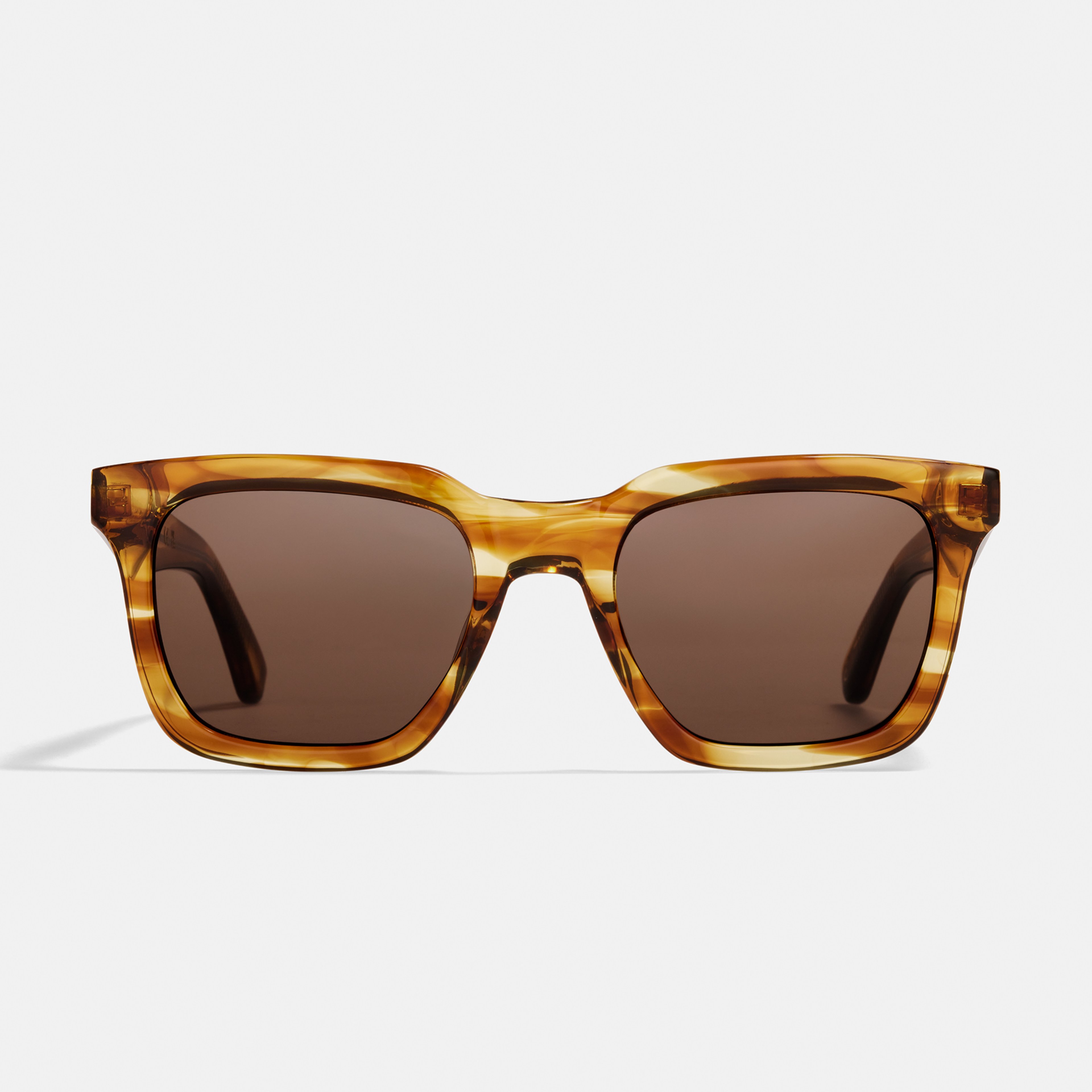 Ace & Tate Sonnenbrillen | Quadratisch Acetat in Braun, Orange