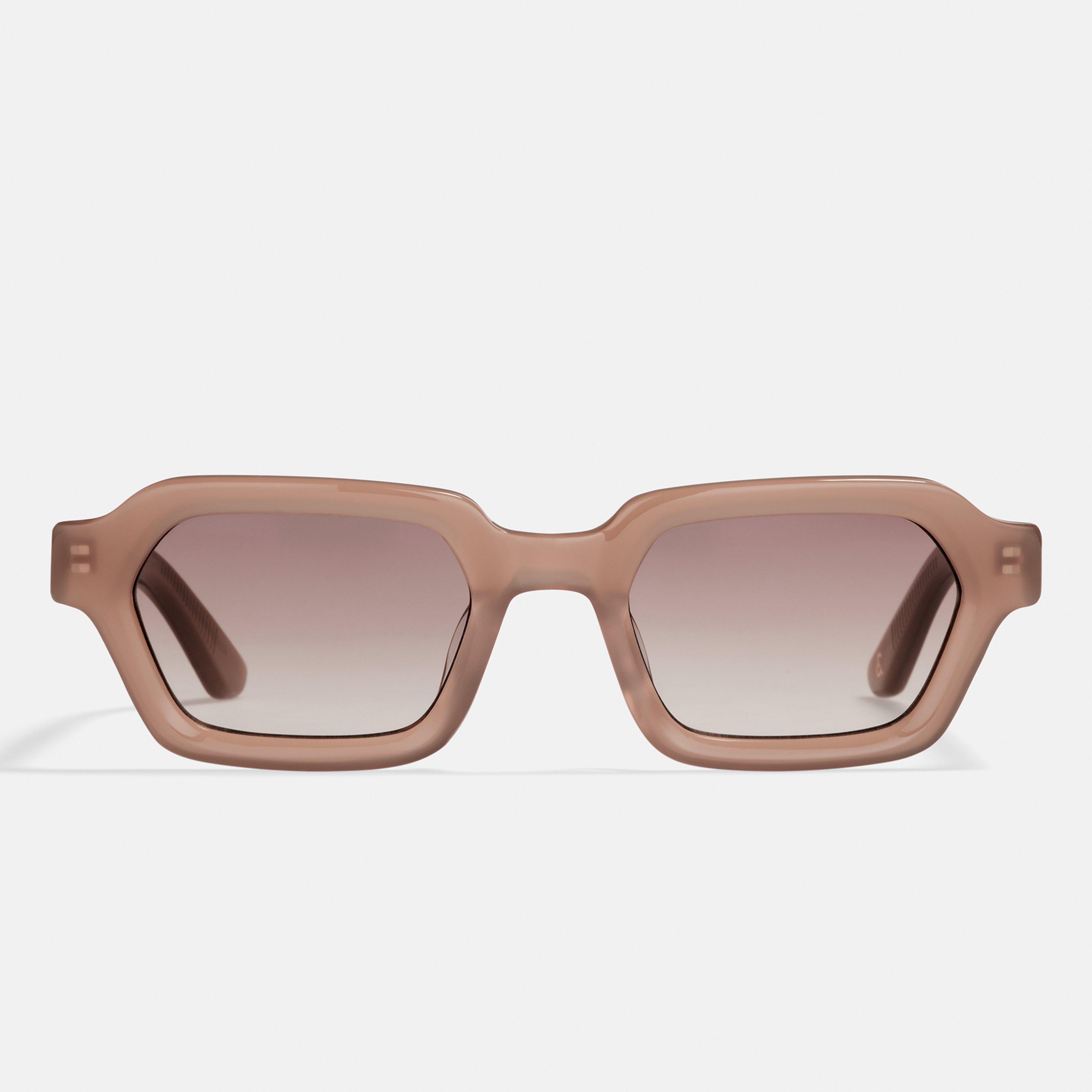 Ace & Tate Sunglasses | Rectangle Acetate in Beige, Brown