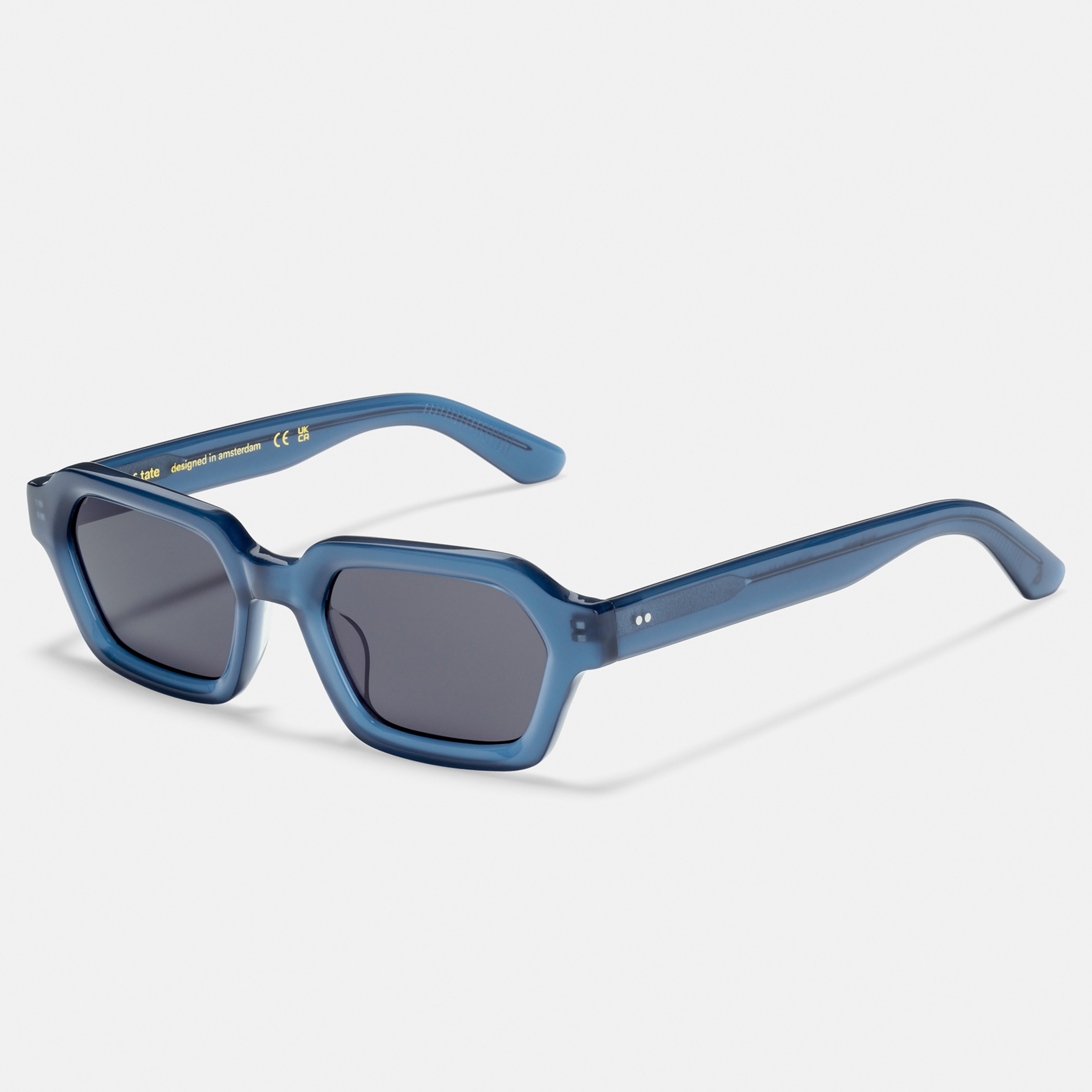Ace & Tate Sunglasses | Rectangle Acetate in Blue