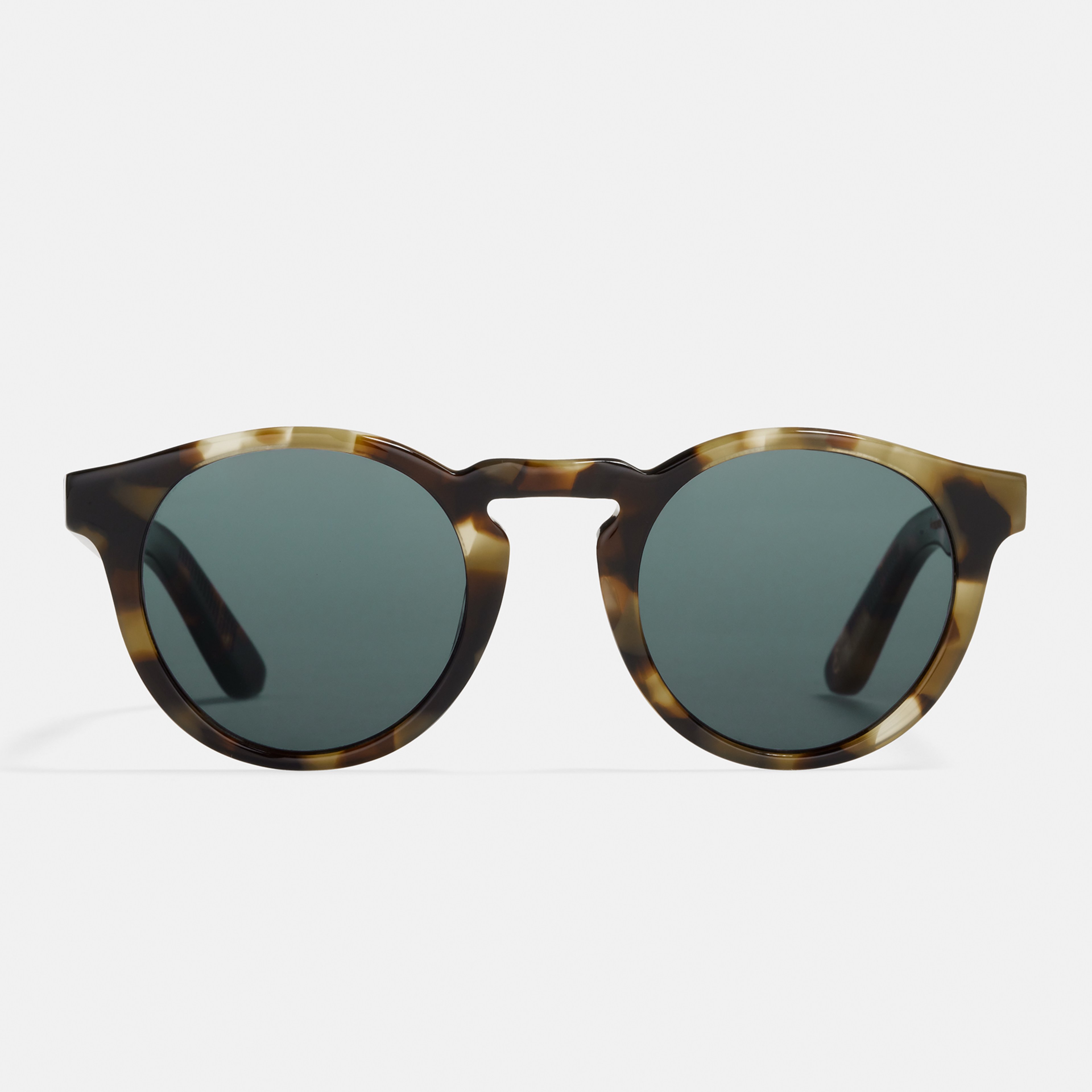 Ace & Tate Solaires | Ronde Acétate in Marron, Jaune