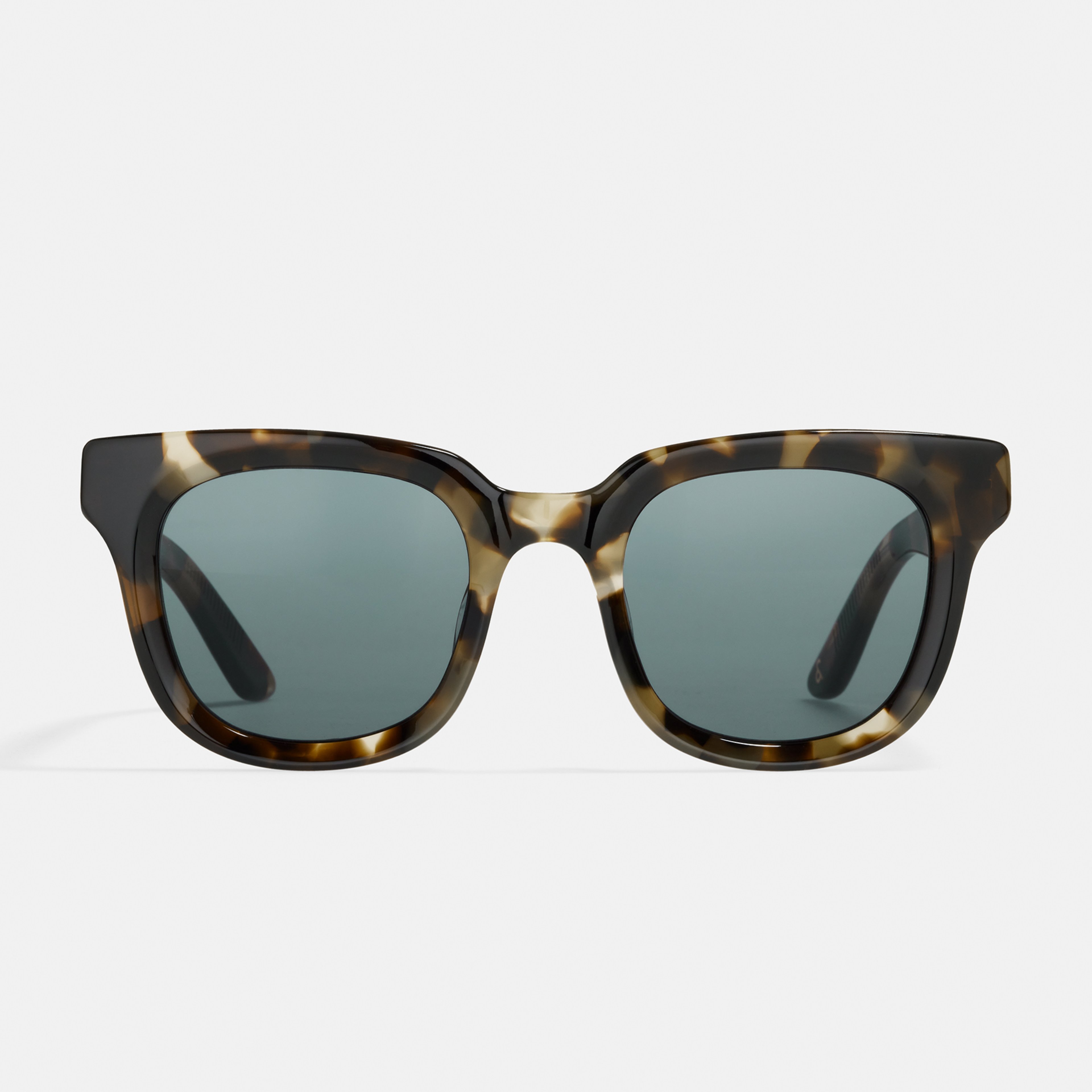 Ace & Tate Sunglasses | Round Acetate in Brown, Yellow