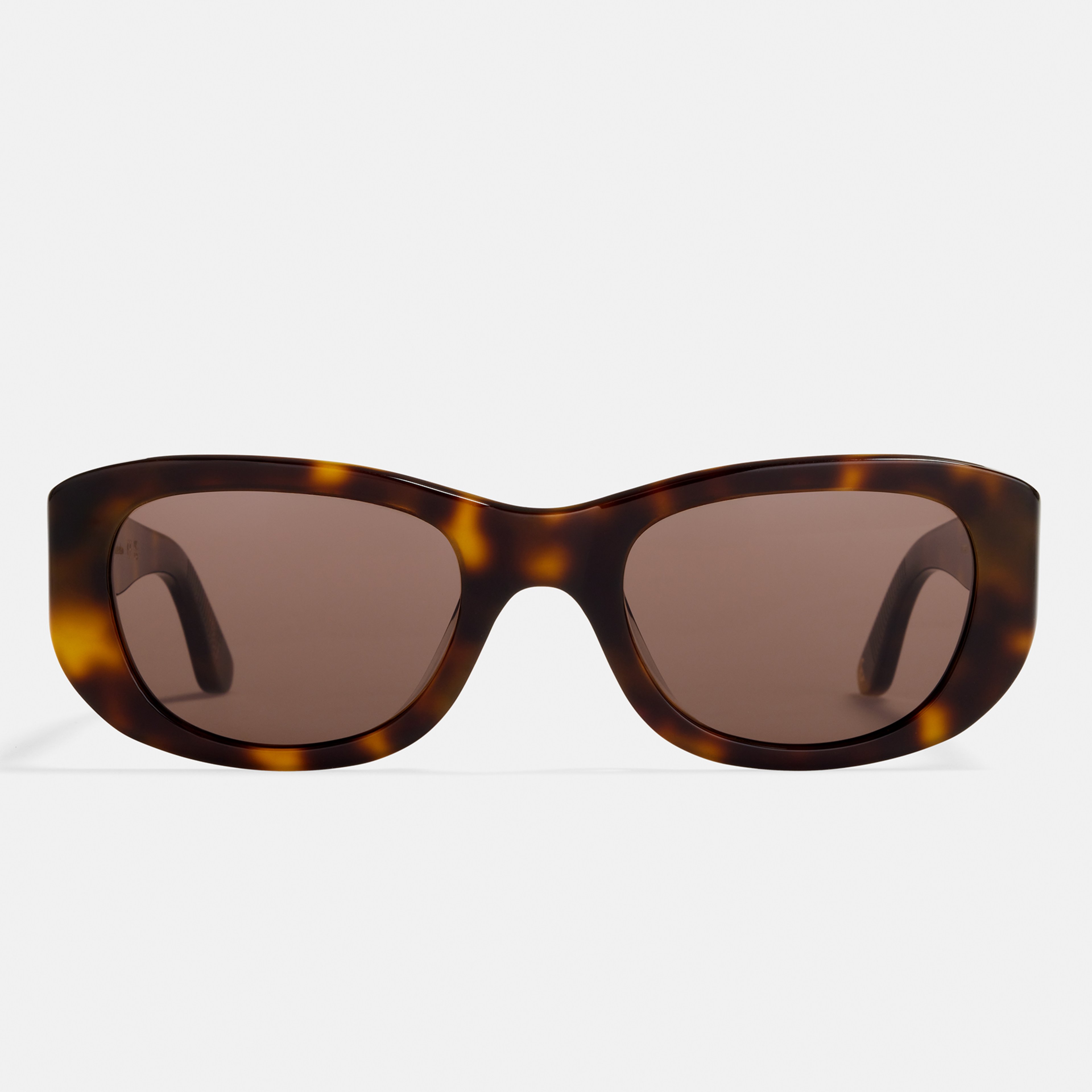 Ace & Tate Solaires | Rectangulaire Acétate in Noir, Marron