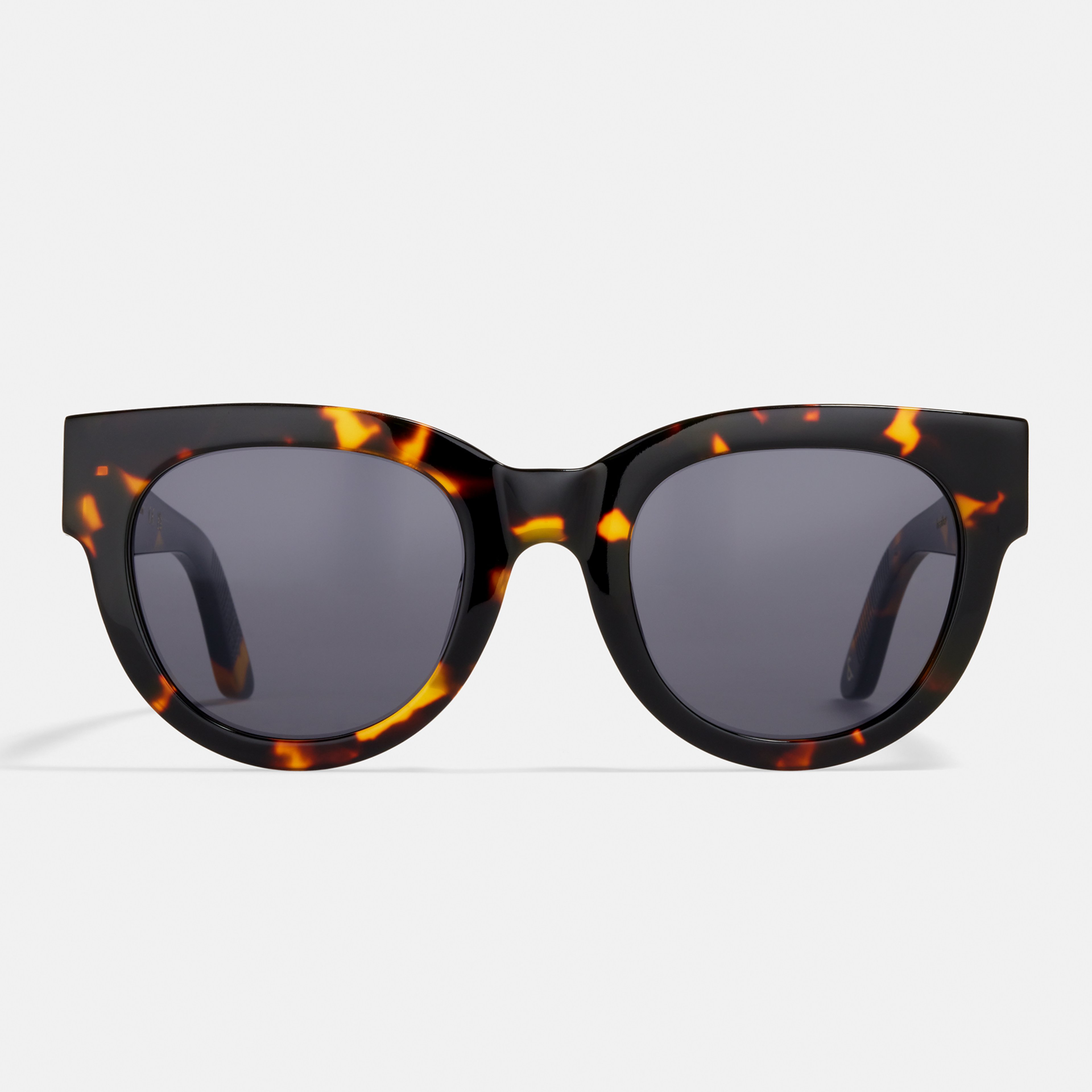 Ace & Tate Sunglasses | Round Acetate in Black, Brown, Yellow