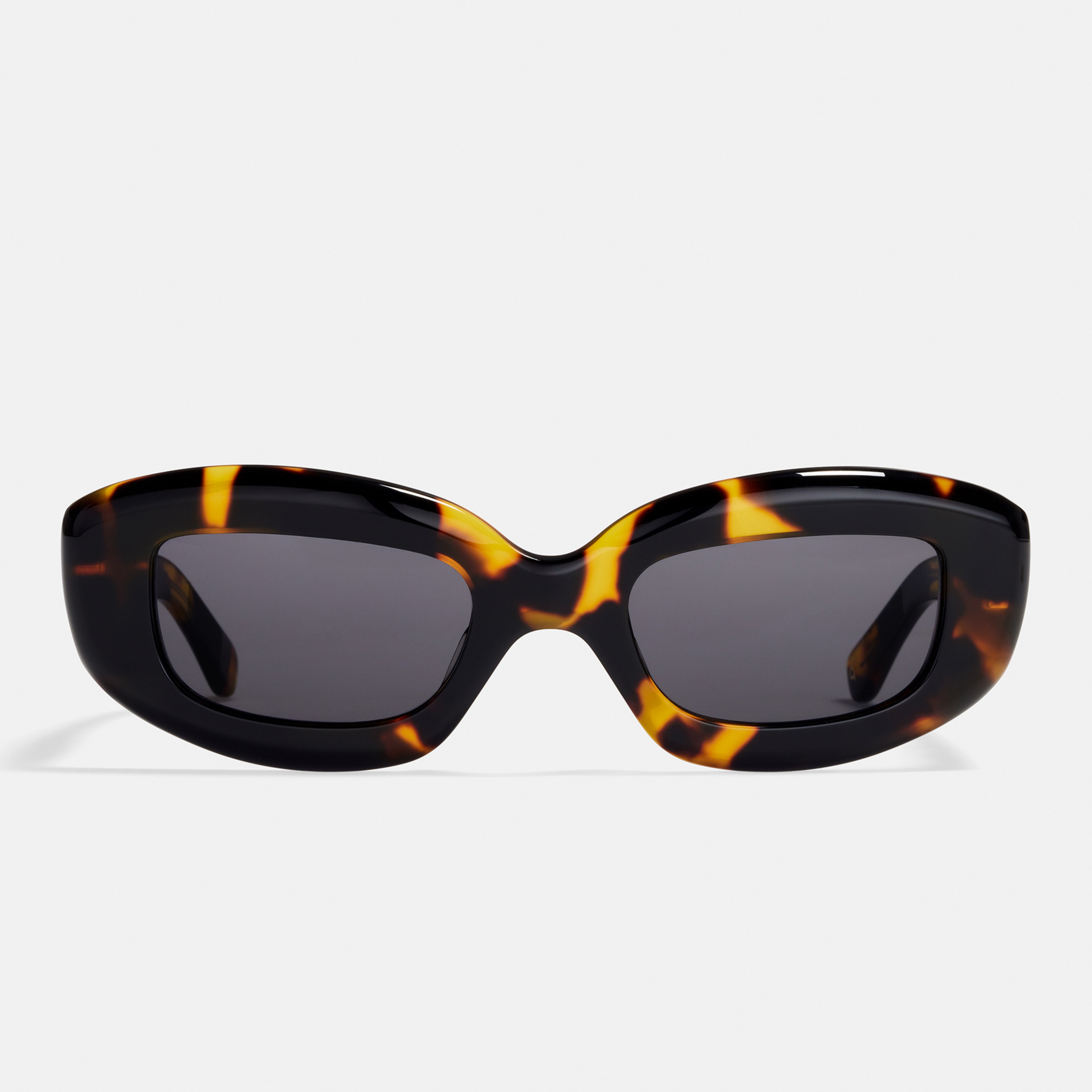 Ace & Tate Sunglasses | Rectangle Acetate in Black, Brown, Yellow