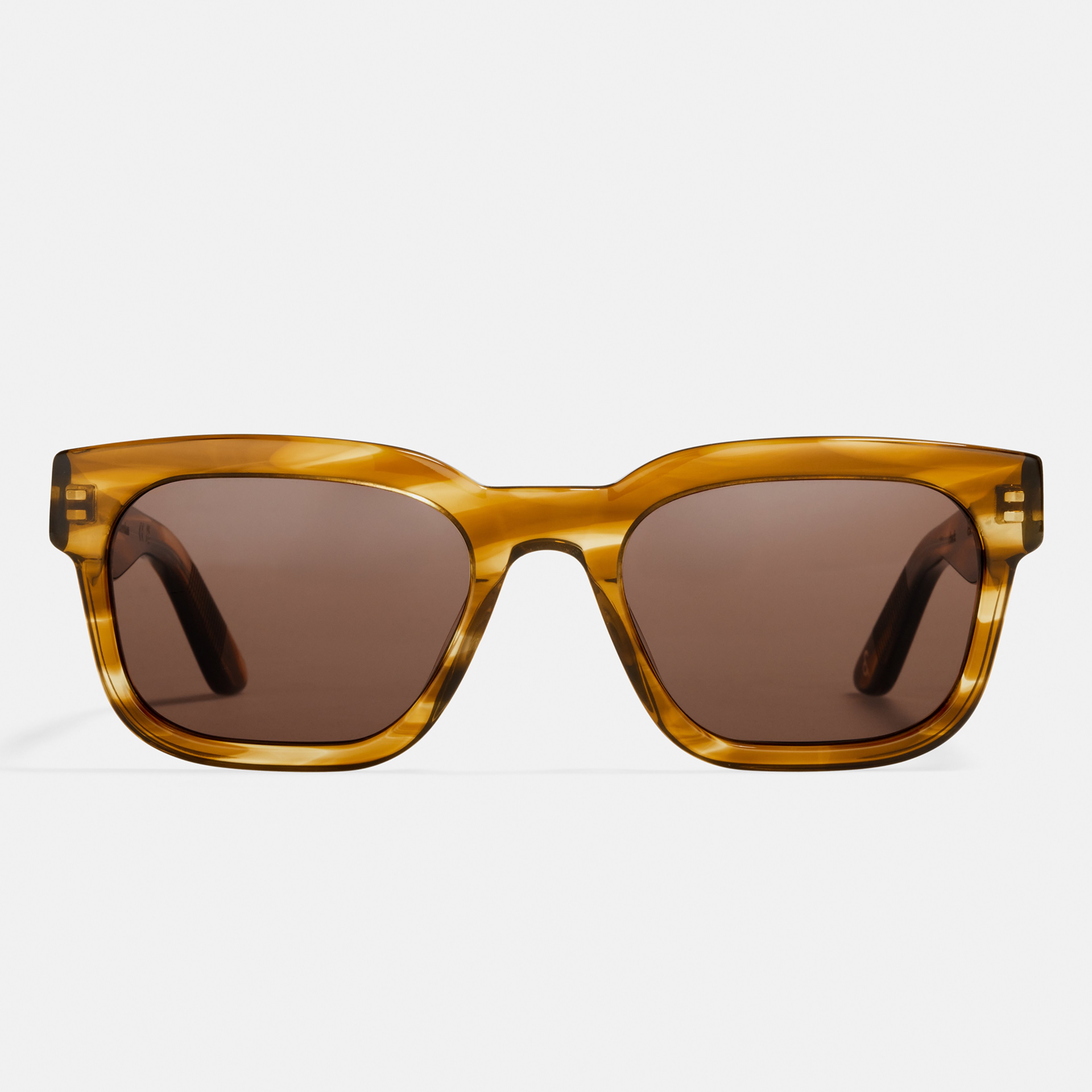 Ace & Tate Sonnenbrillen | Rechteckig Acetat in Braun, Orange