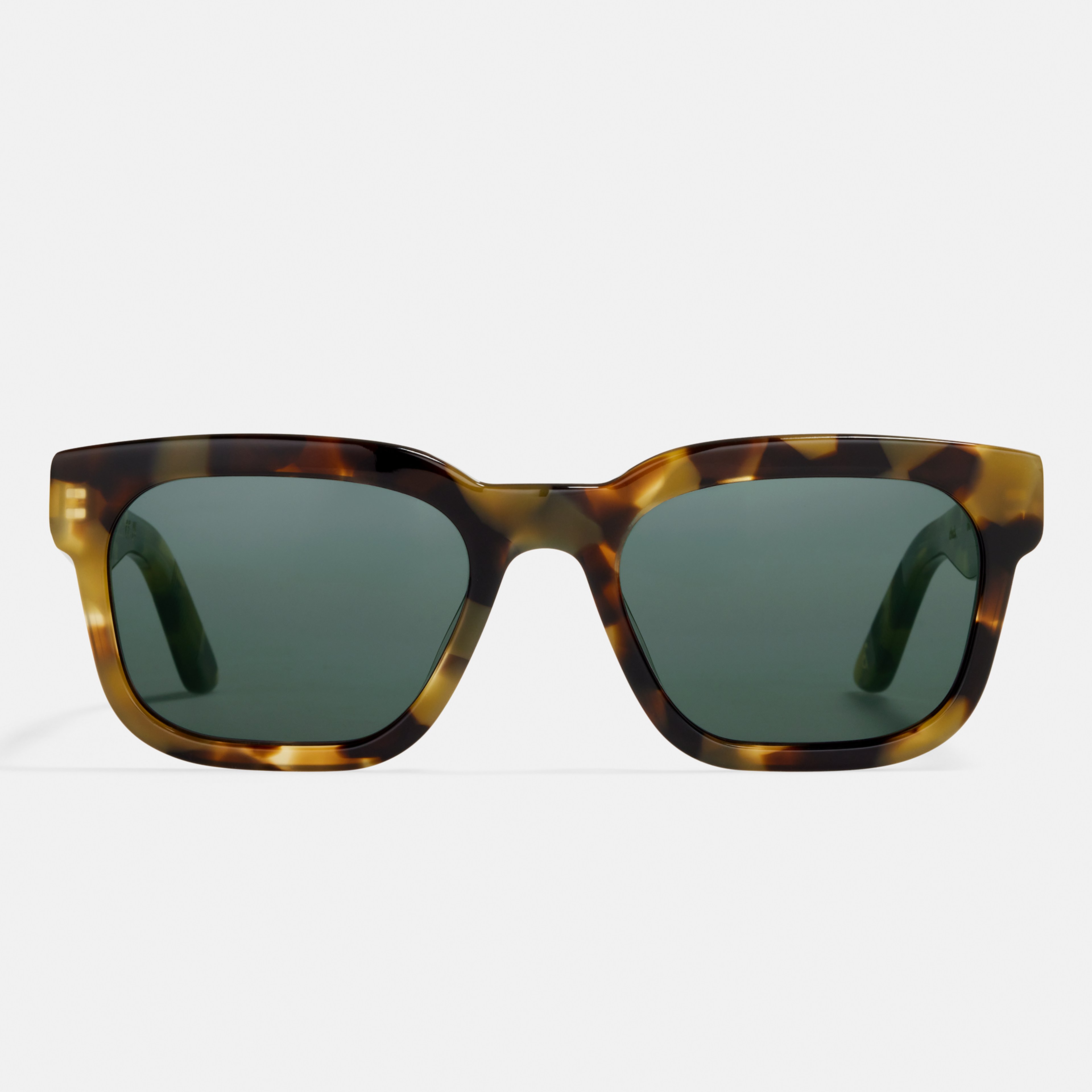Ace & Tate Sunglasses | Rectangle Acetate in Brown, Yellow