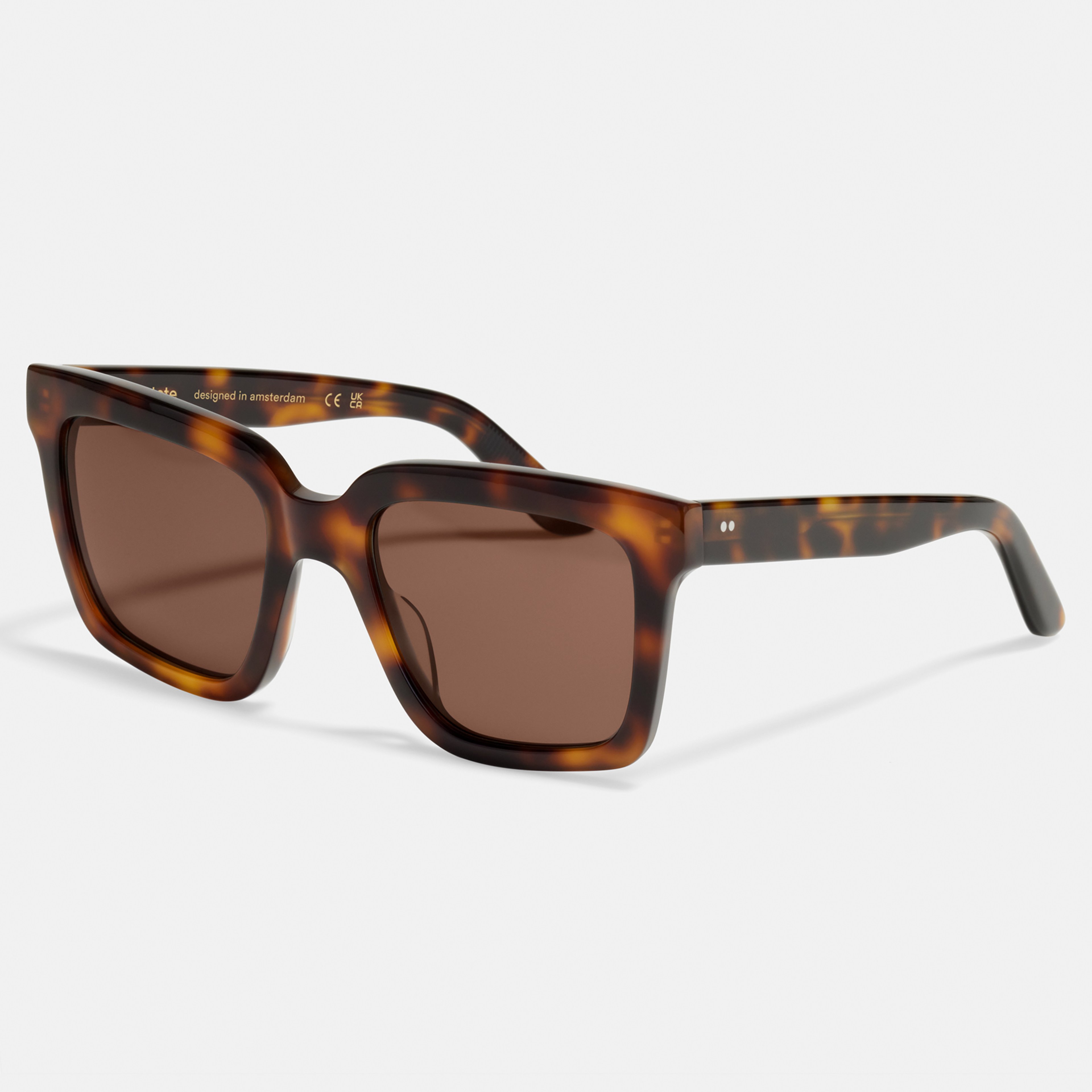 Ace & Tate Solaires |  Acétate in Noir, Marron