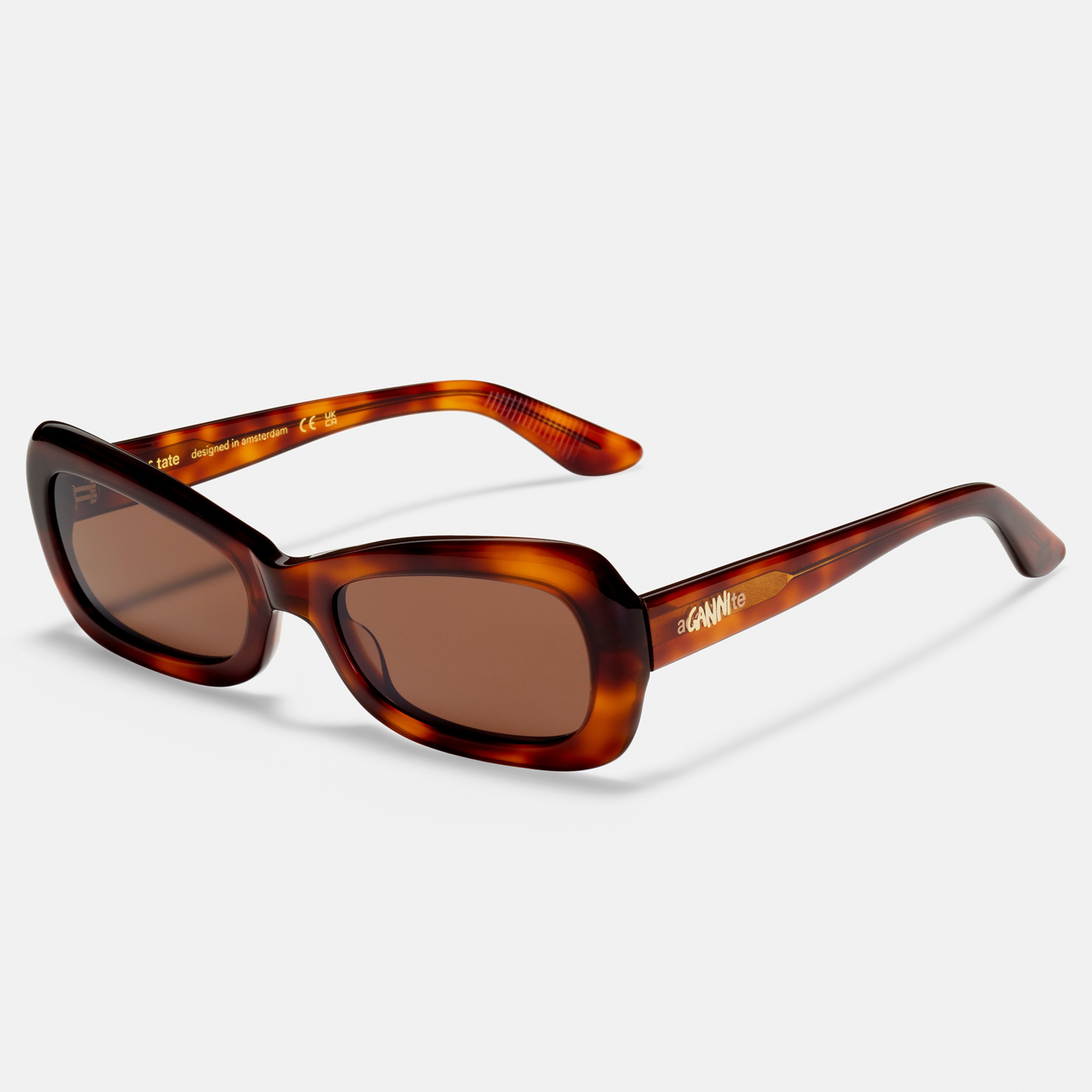 Ace & Tate Sonnenbrillen | Oval Acetat in Braun
