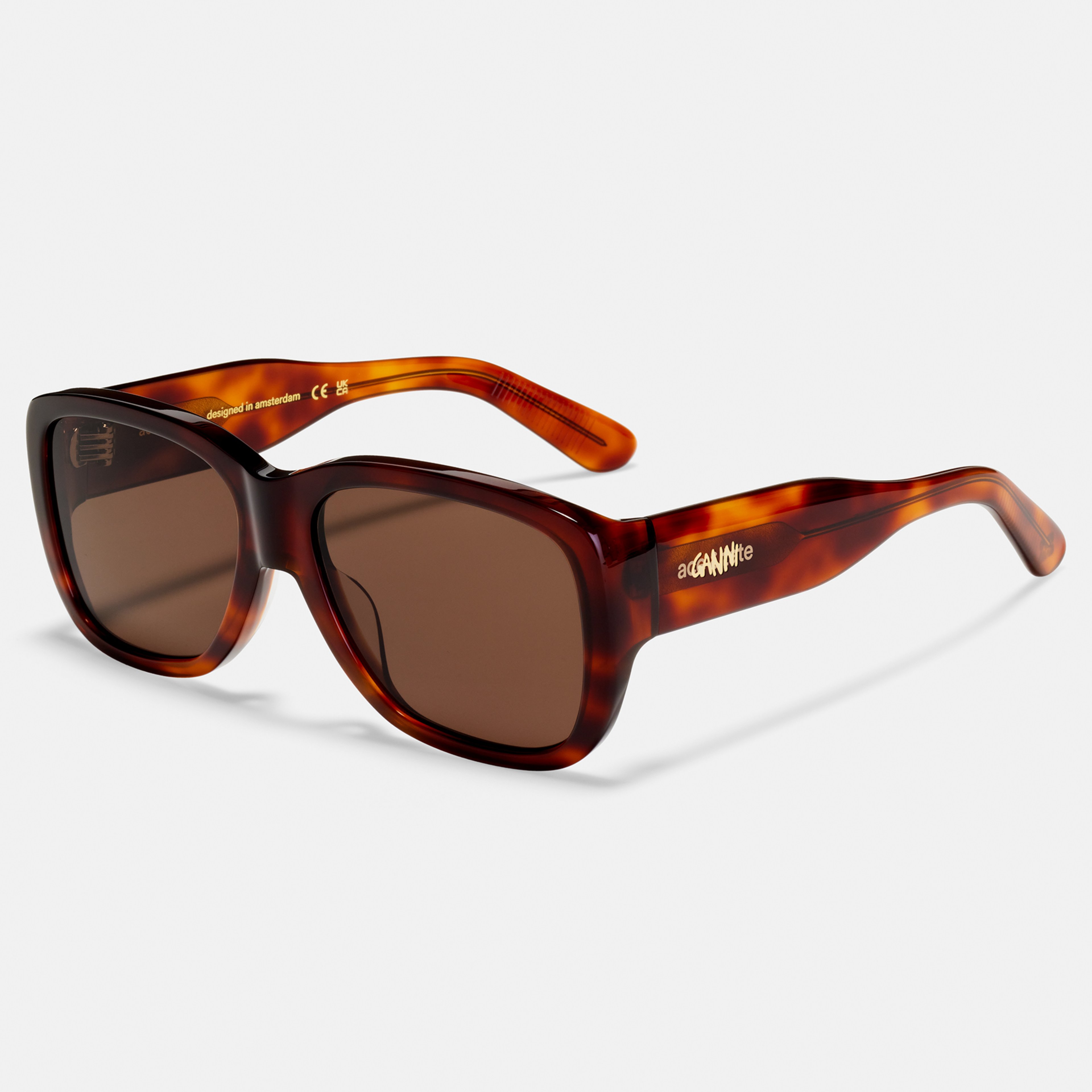 Ace & Tate Sonnenbrillen | Quadratisch Acetat in Braun