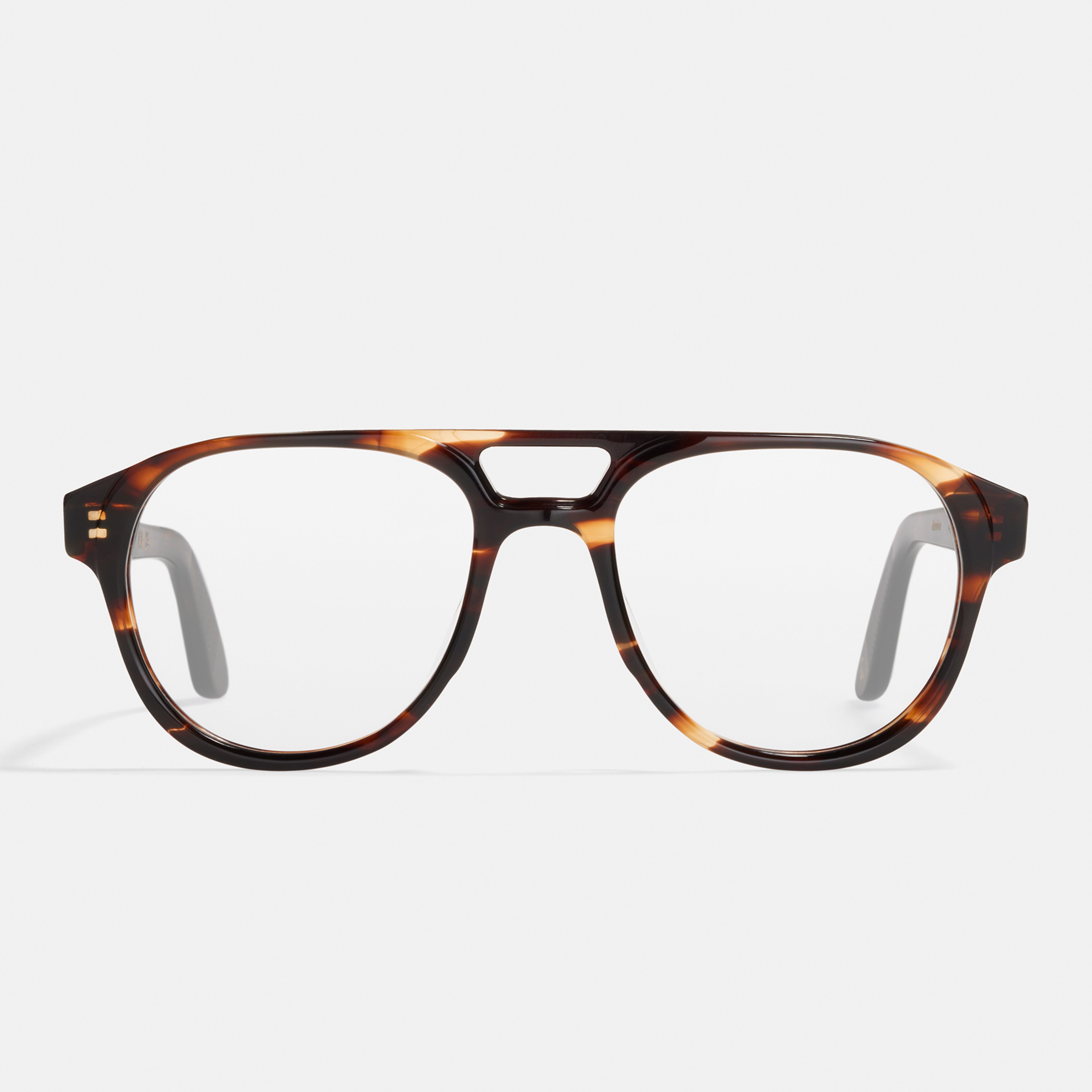 Ace & Tate Glasses | Oval Acetate in Brown, Orange
