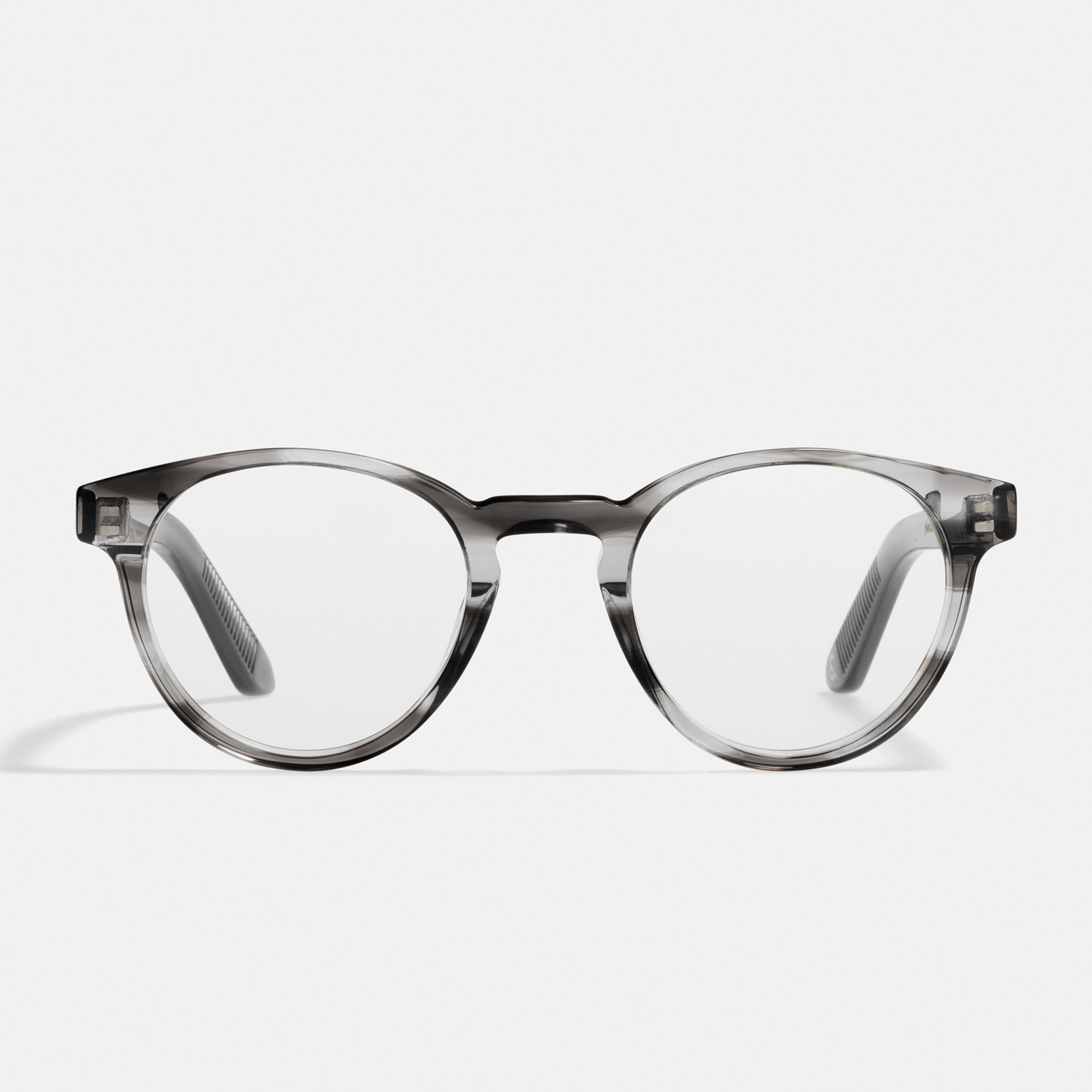 Ace & Tate Brillen | Rund Acetat in Transparent, Grau