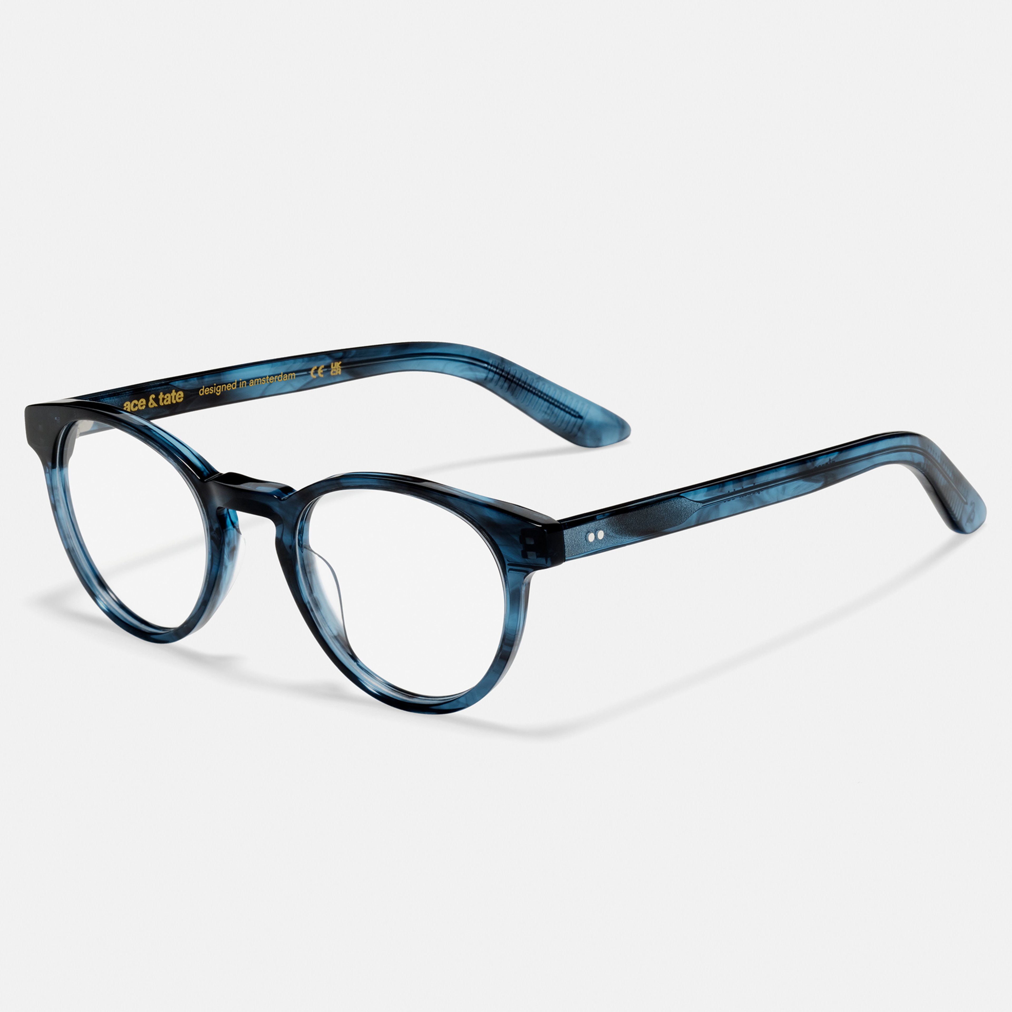 Ace & Tate Optiques | Ronde Acétate in Bleu