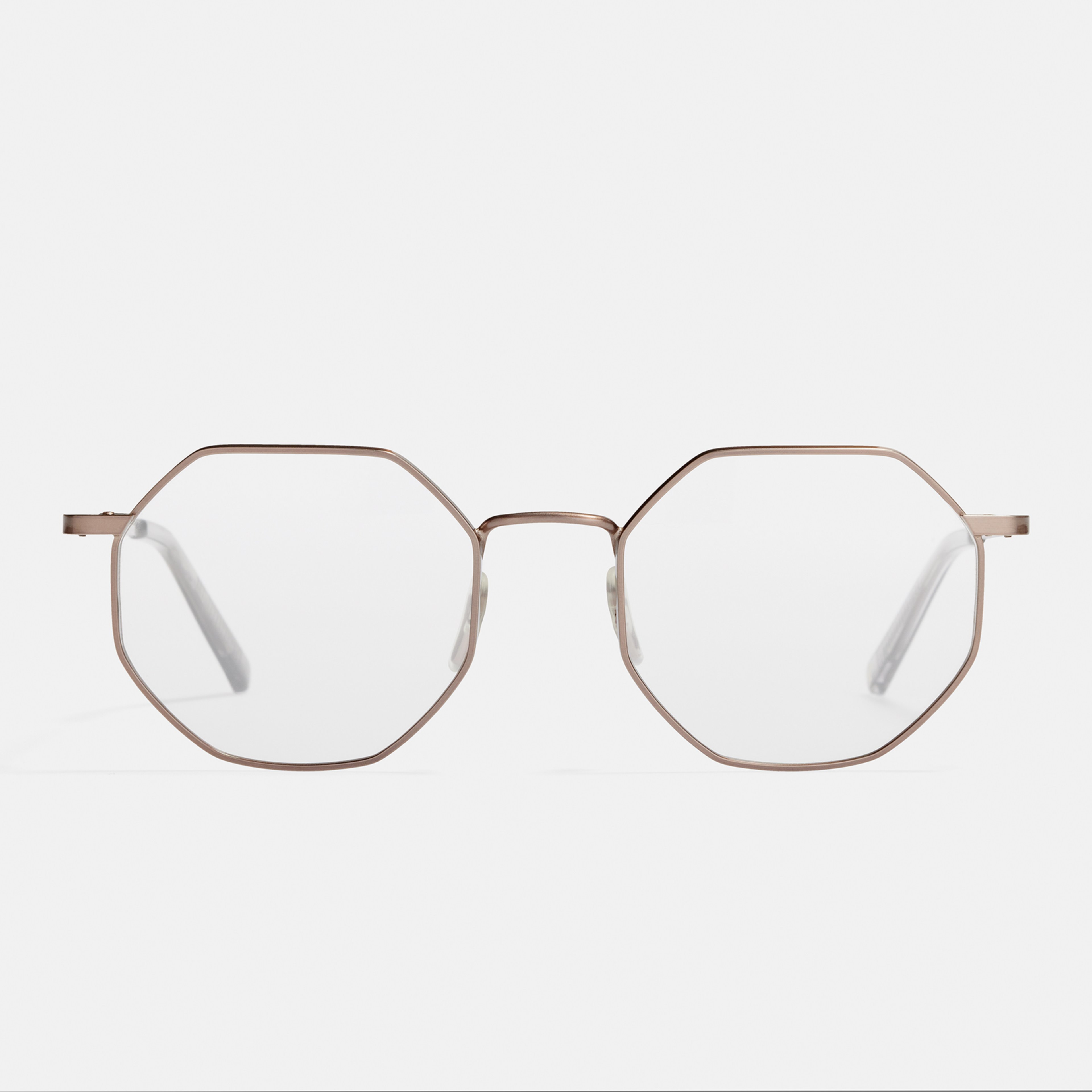 Ace & Tate Glasses | Hexagonal Metal in Grey
