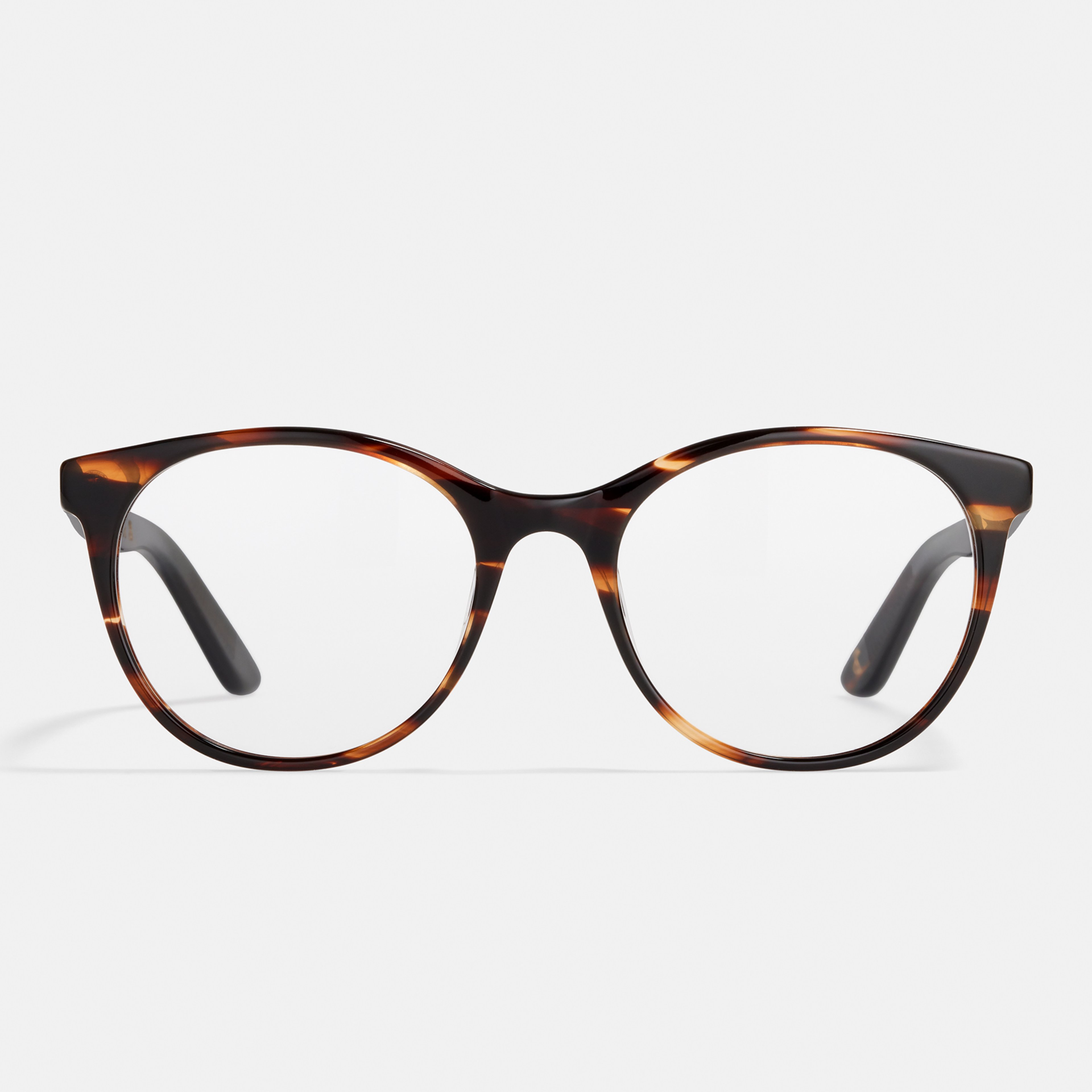 Ace & Tate Brillen | Oval Acetat in Braun, Orange
