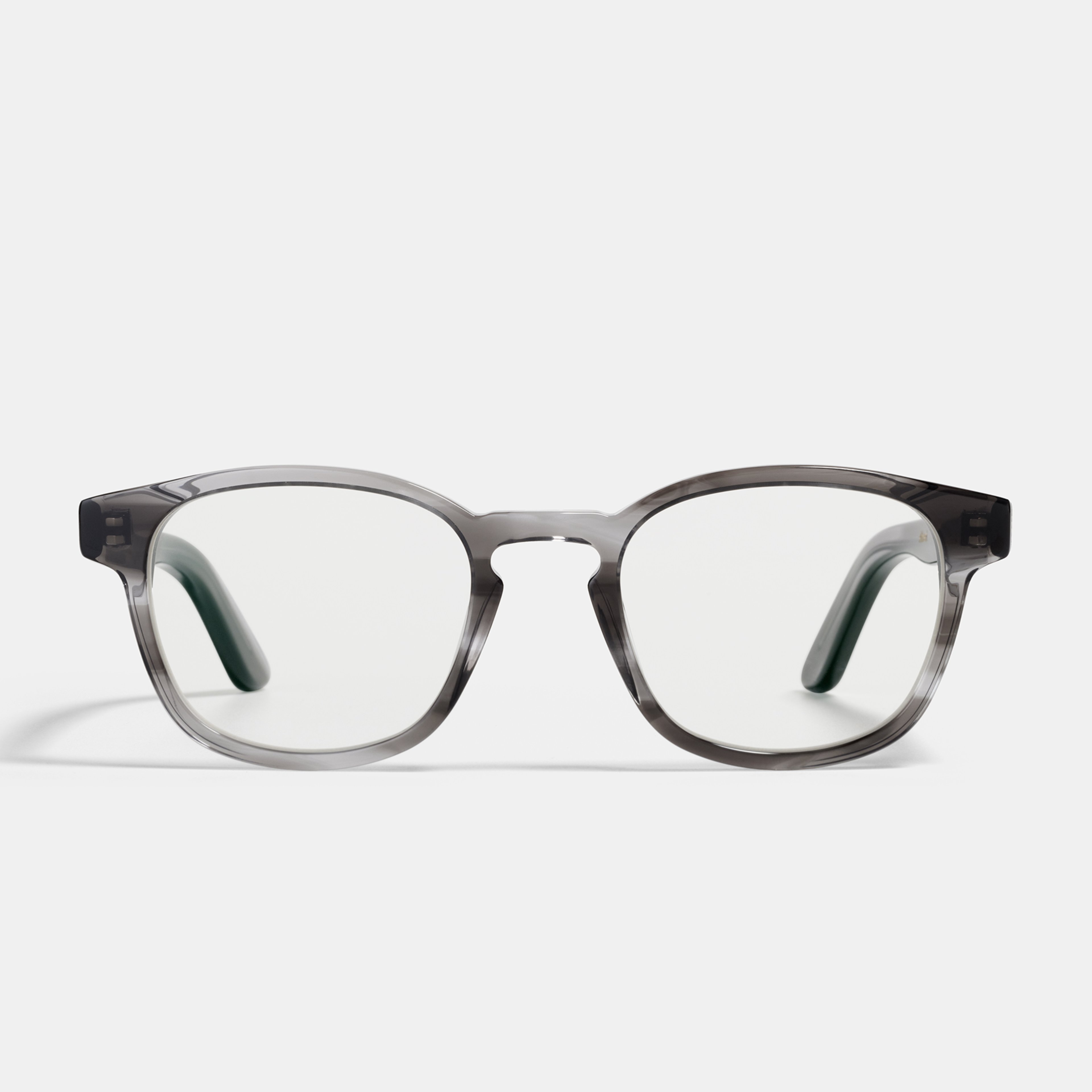 Ace & Tate Brillen | Quadratisch Acetat in Transparent, Grau