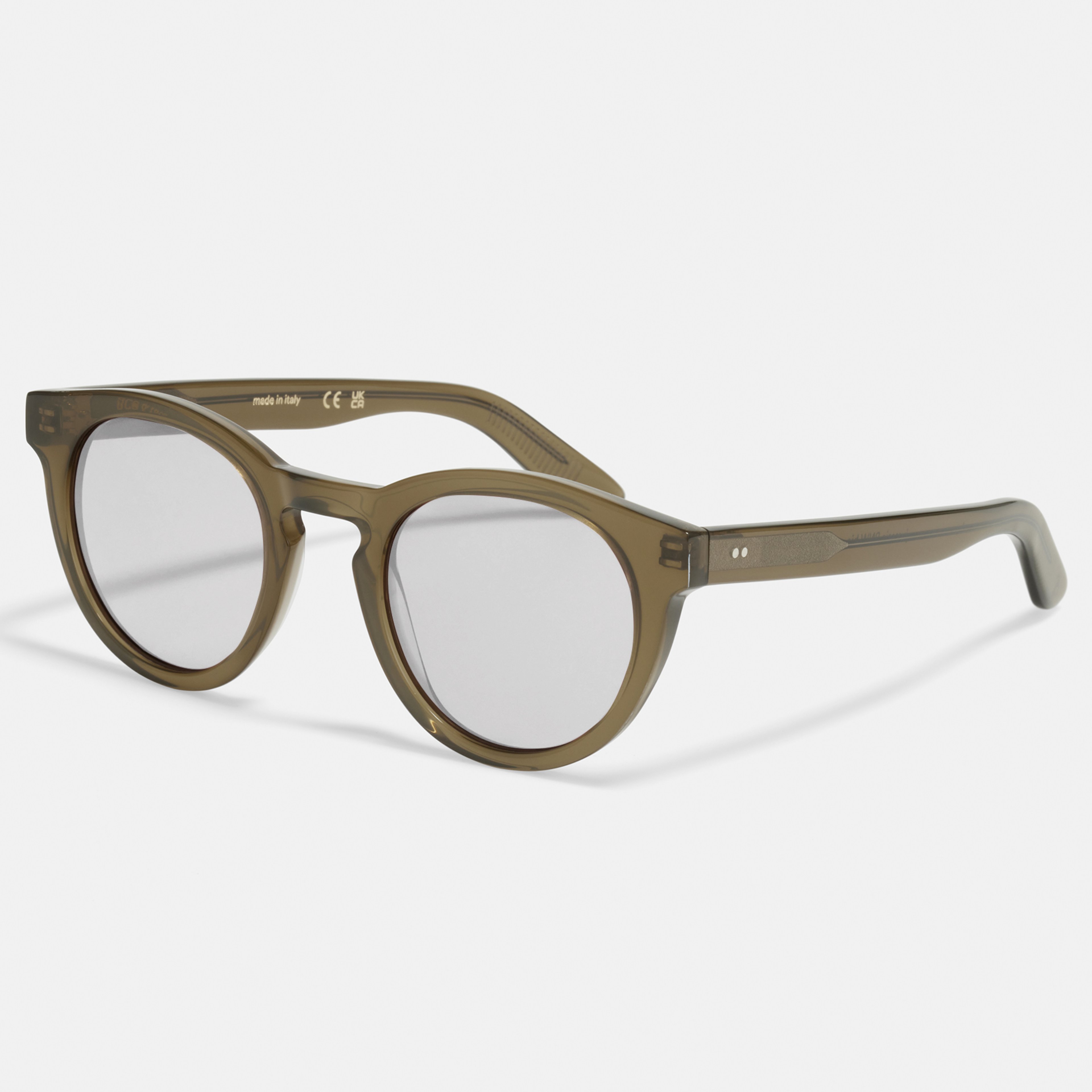 Ace & Tate Glasses | Round Renew bio acetate in Green