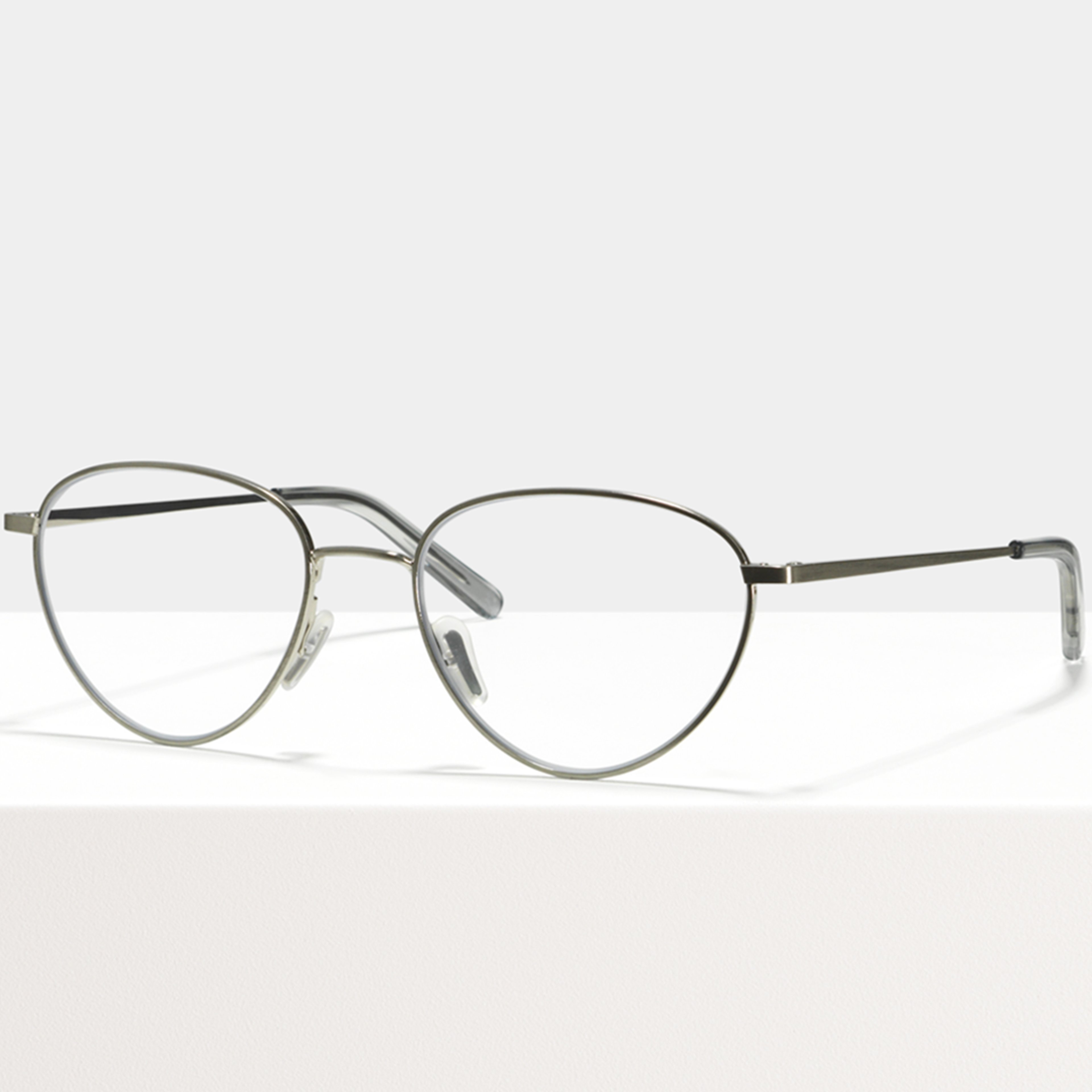 Ace & Tate Glasses | Oval Metal in Silver