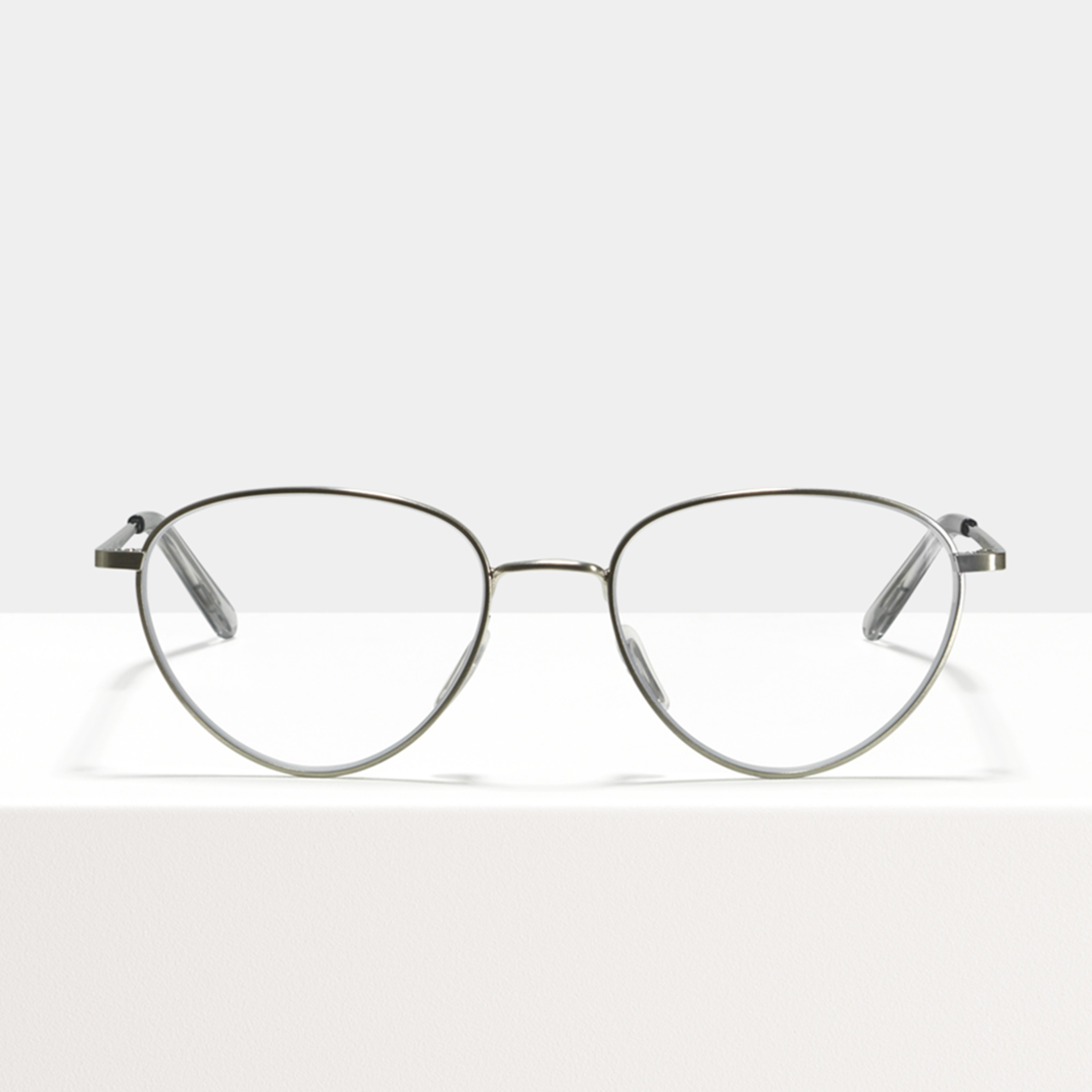 Ace & Tate Glasses | Oval Metal in Silver