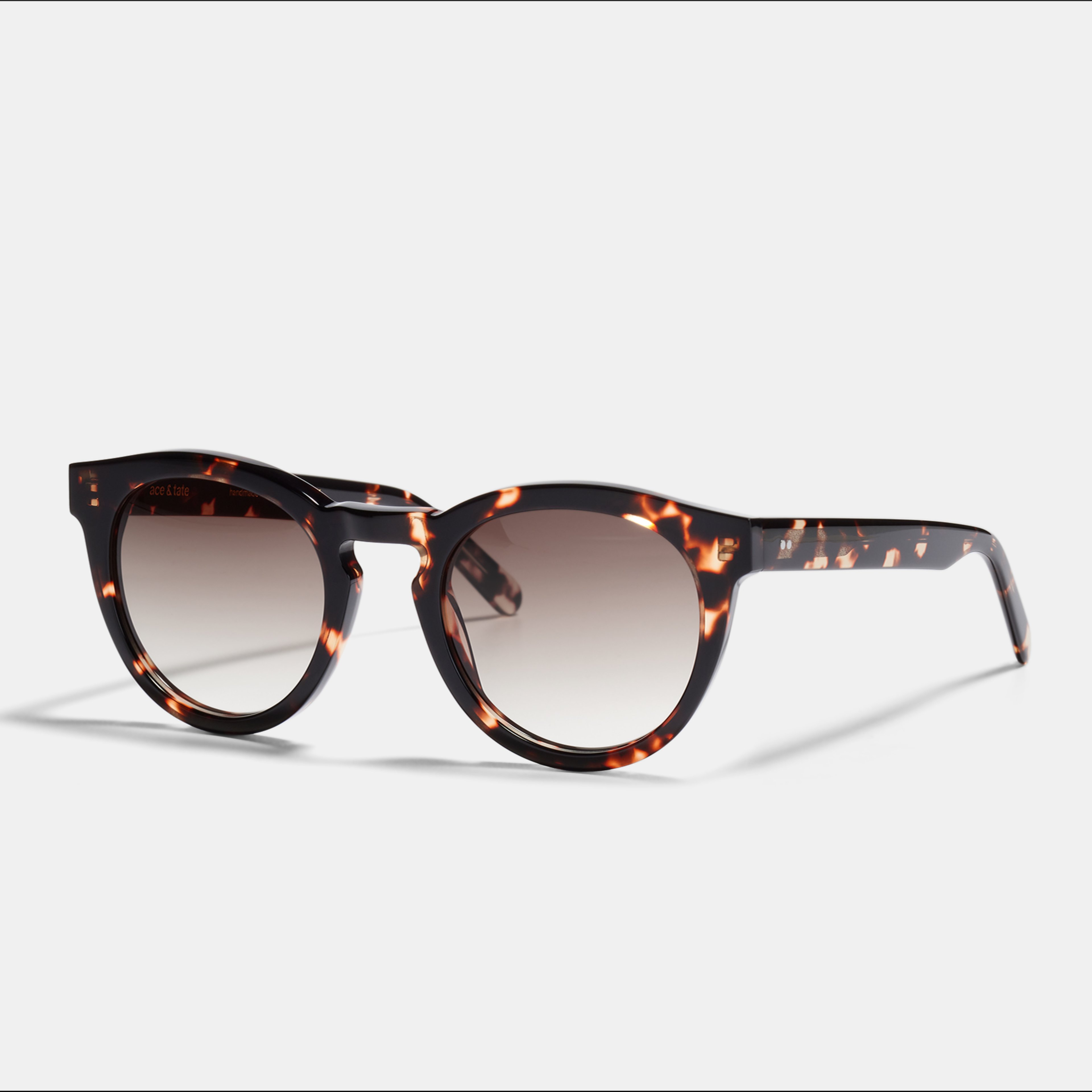 Ace & Tate Sonnenbrillen | Rund Acetat in Braun