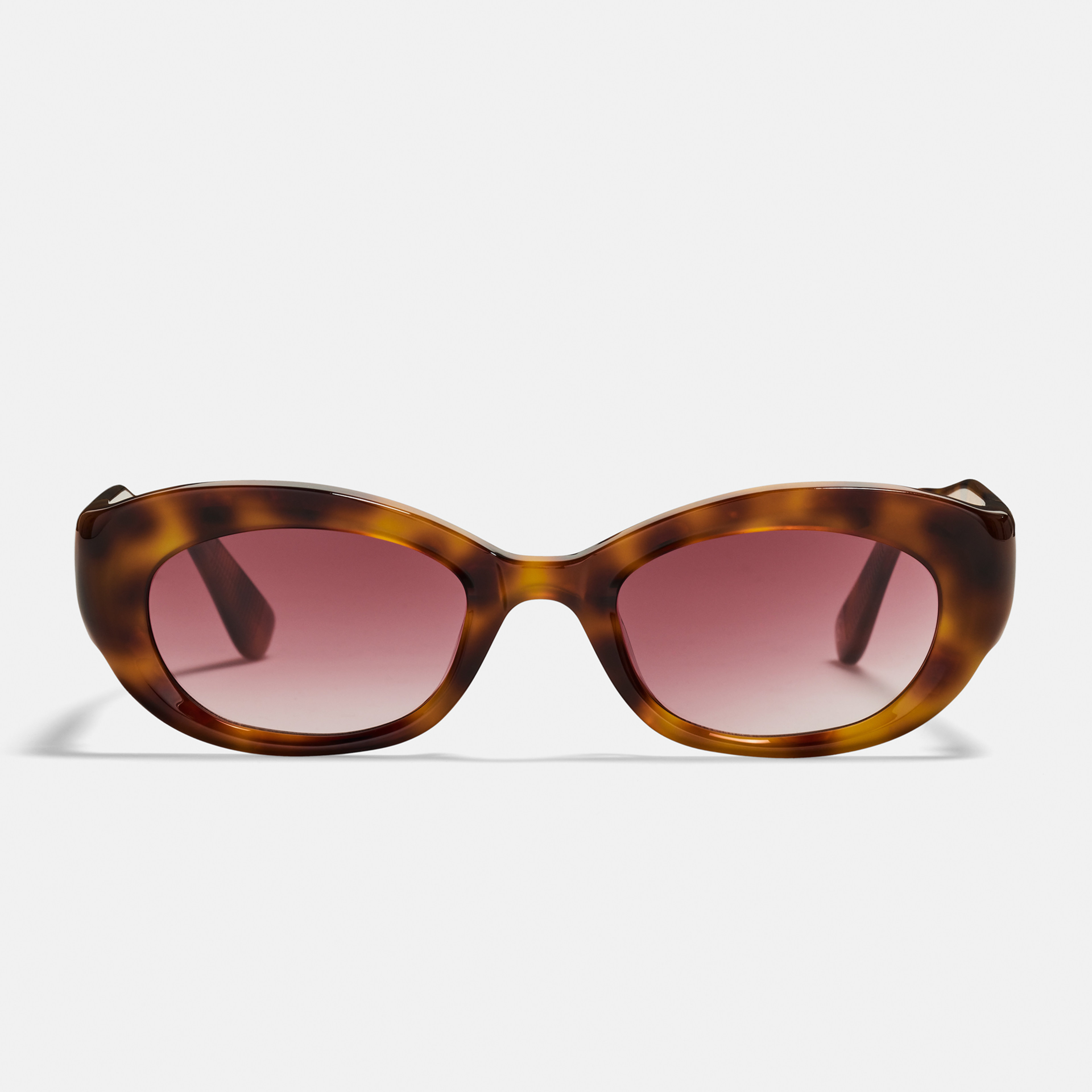 Ace & Tate Sunglasses | Round Acetate in Beige, Brown, Yellow