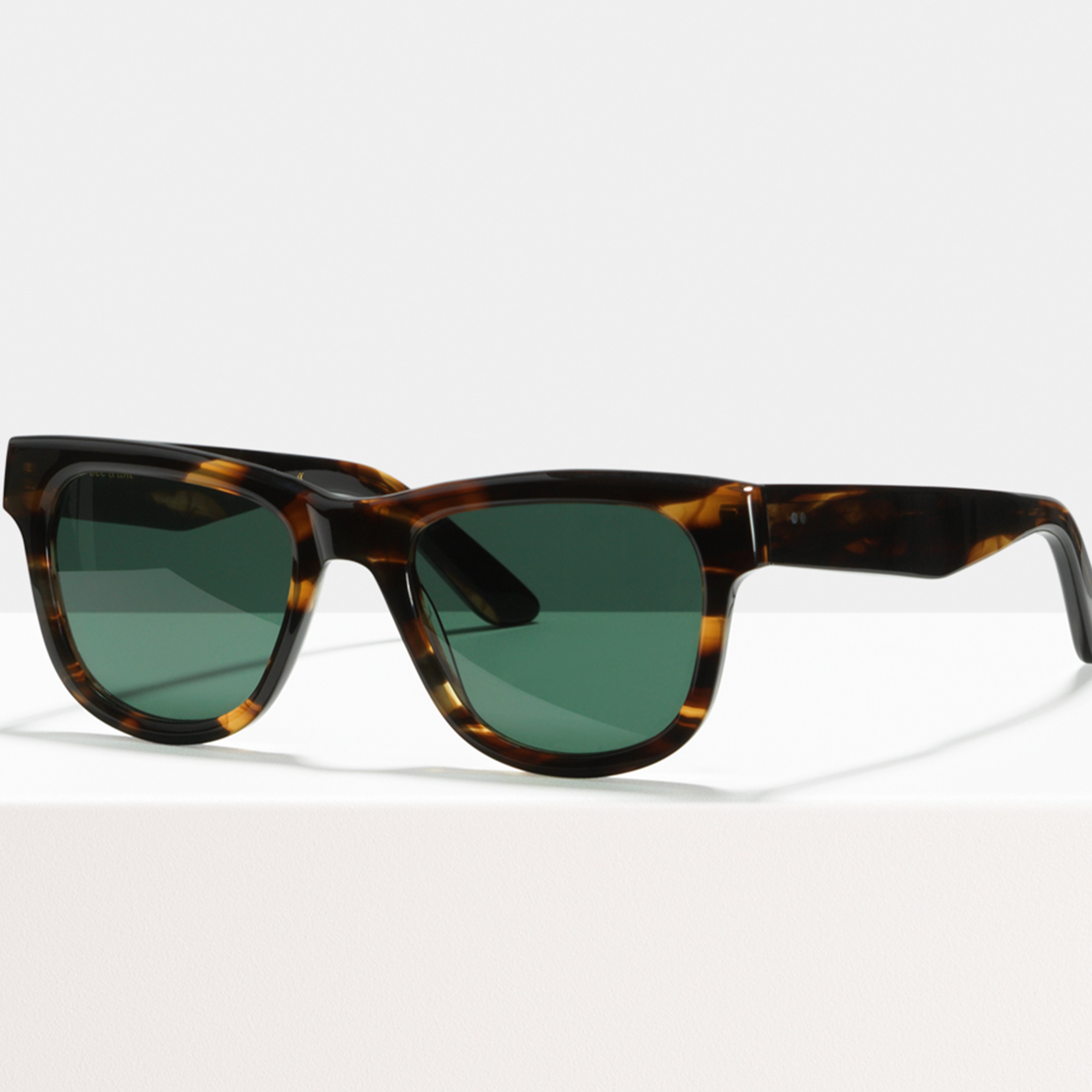 Ace & Tate Sunglasses | Rectangle Acetate in Brown, Orange