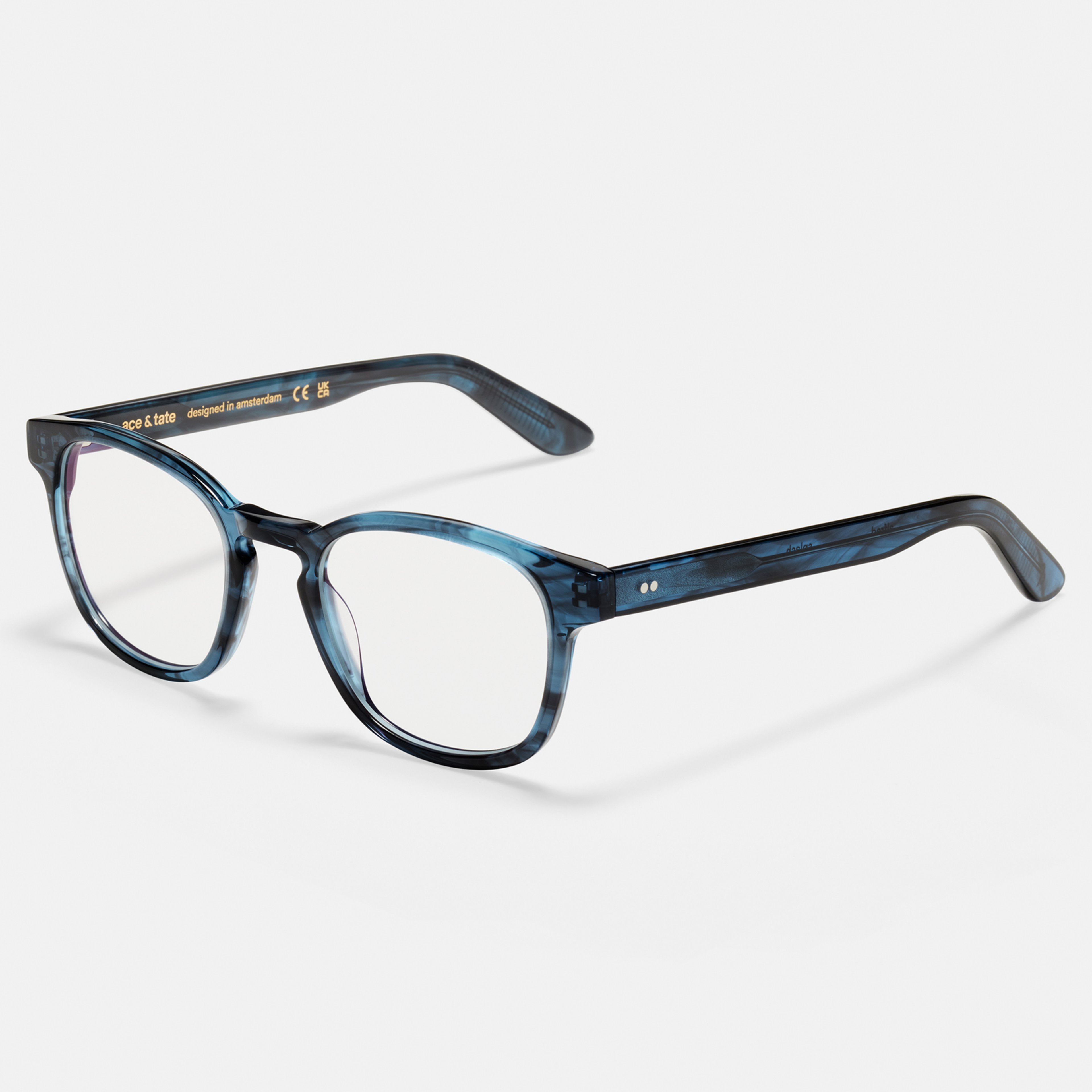 Ace & Tate Optiques | Carrée Acétate in Bleu