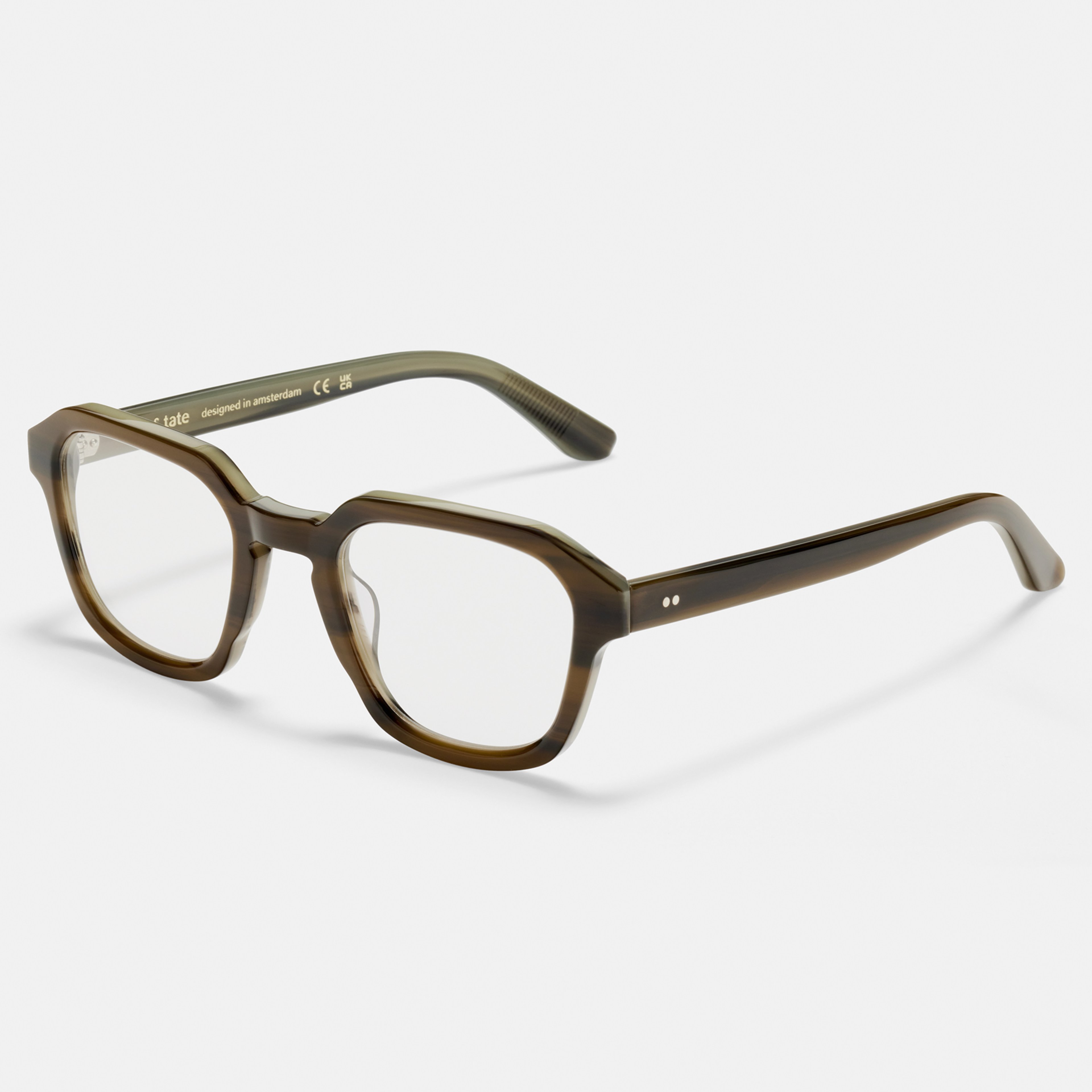 Ace & Tate Optiques |  Acétate in Vert, Gris