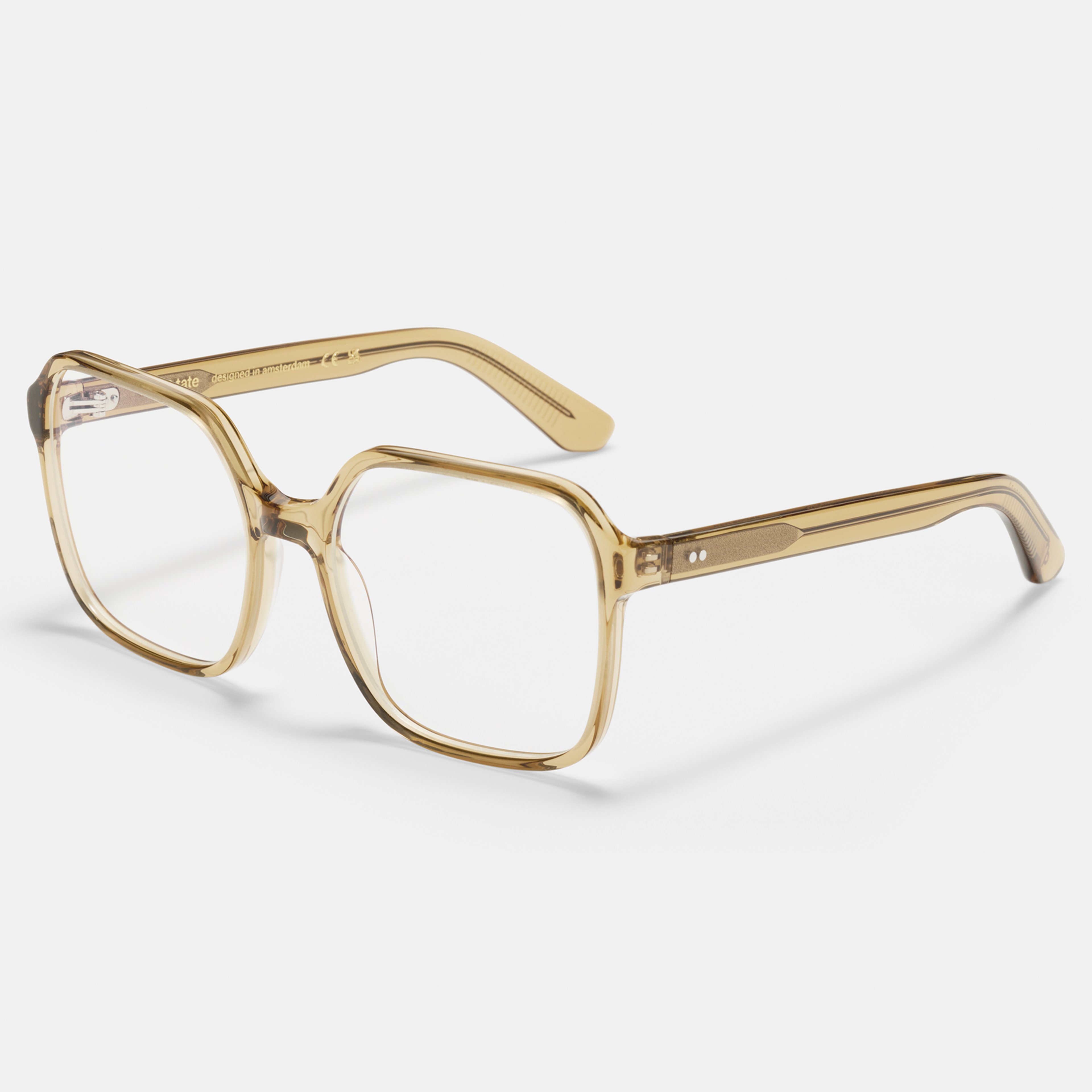 Ace & Tate Optiques | Carrée Acétate in Jaune