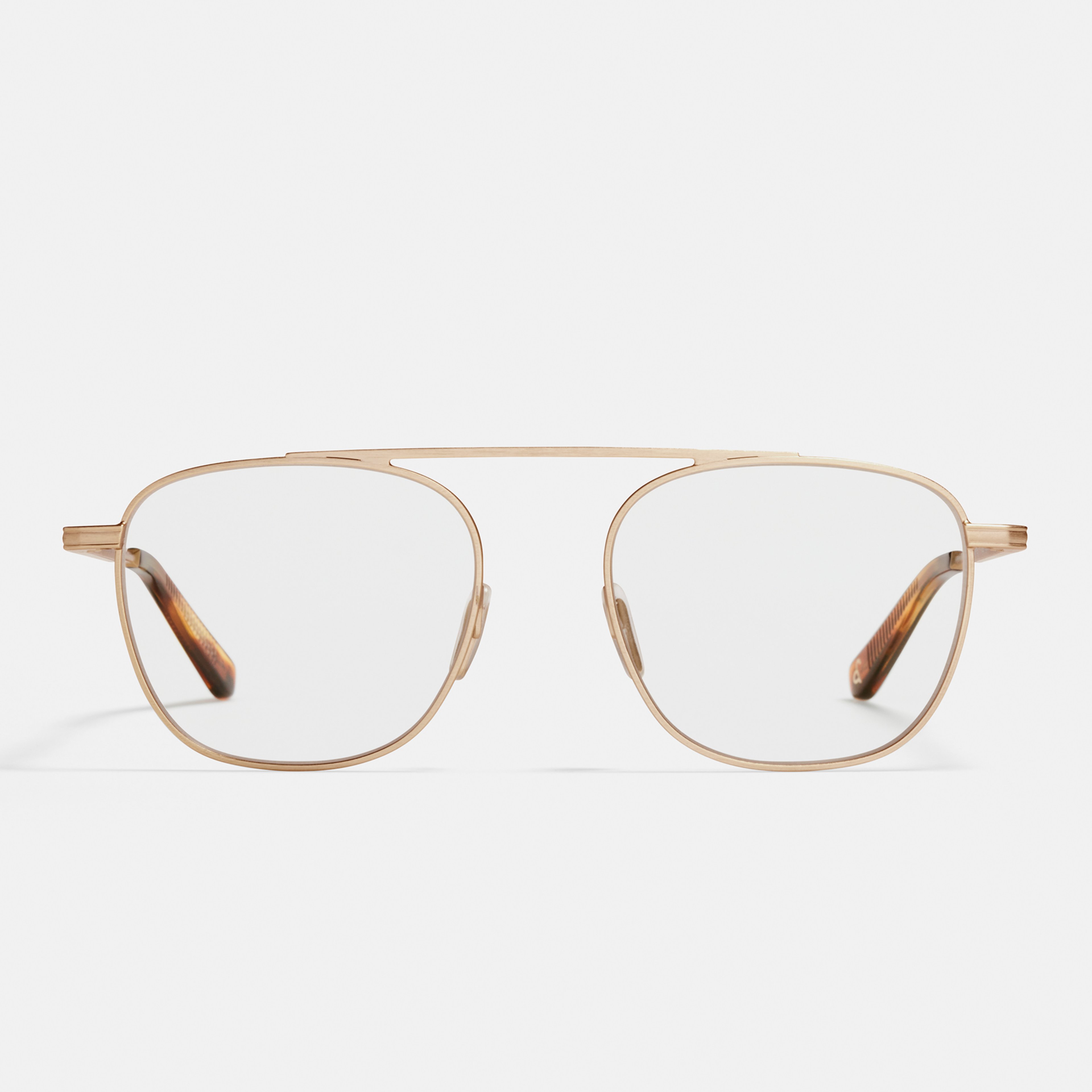 Ace & Tate Glasses | Square Metal in Gold