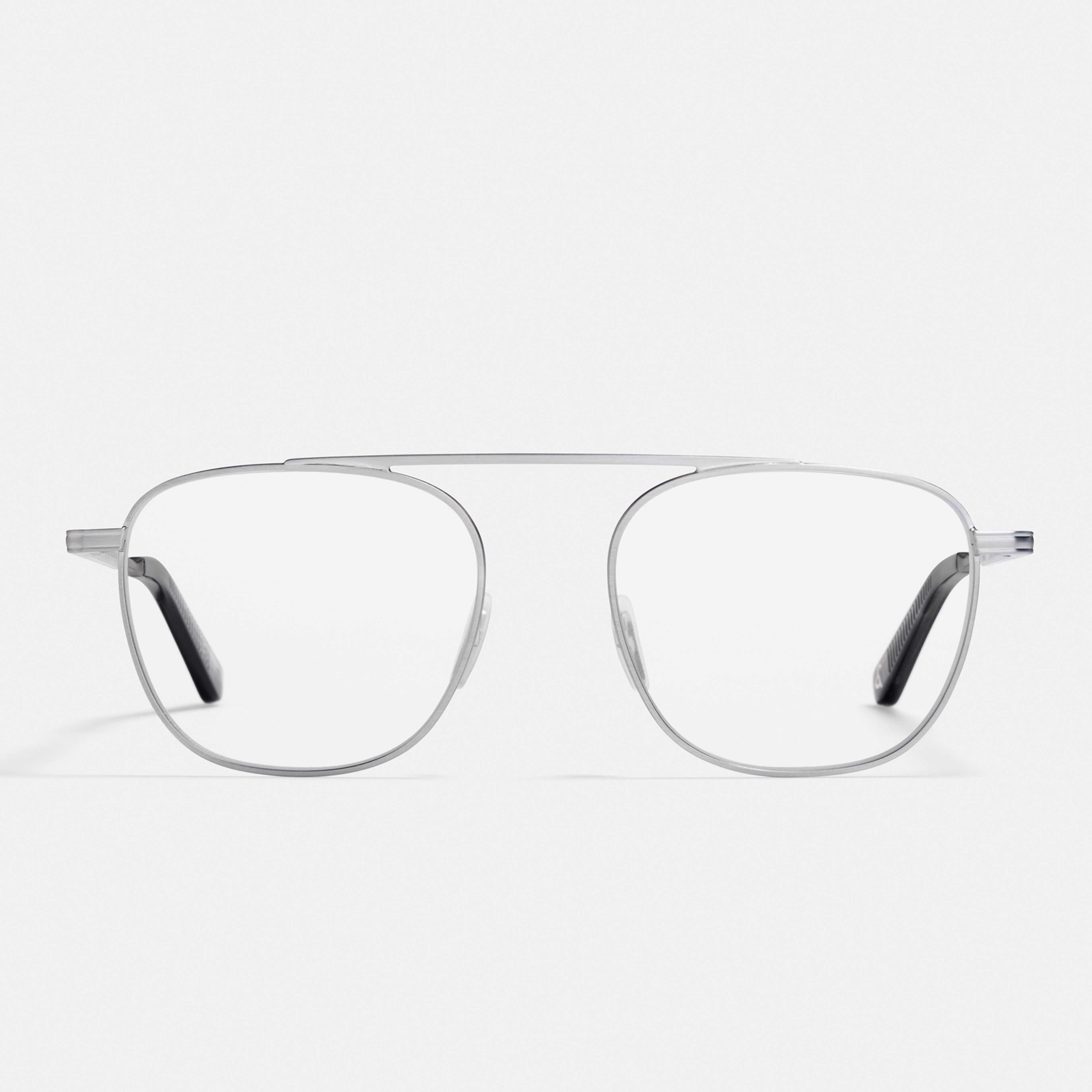 Ace & Tate Glasses | Square Metal in Silver