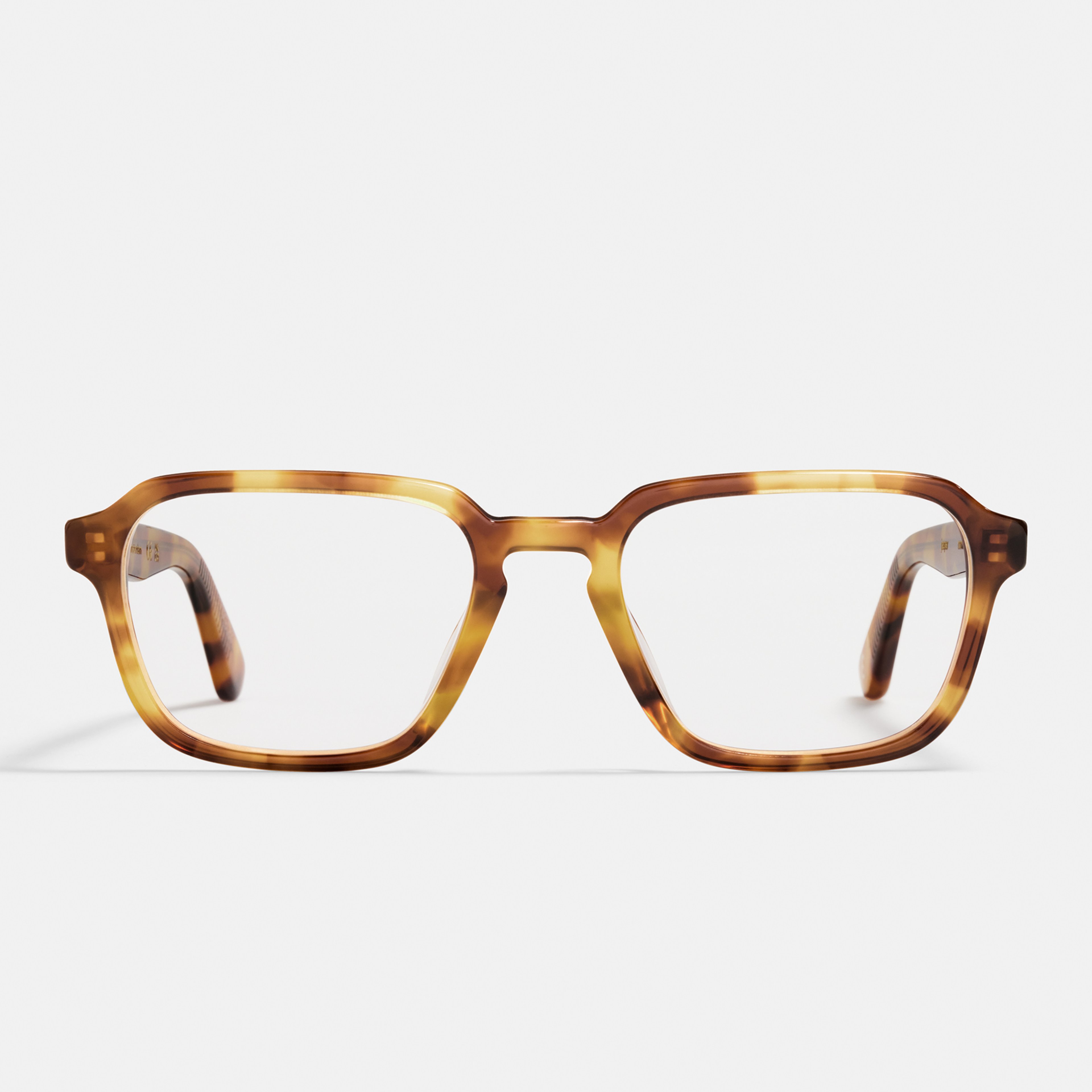 Ace & Tate Optiques | Hexagonal Acétate in Beige, Marron, Jaune