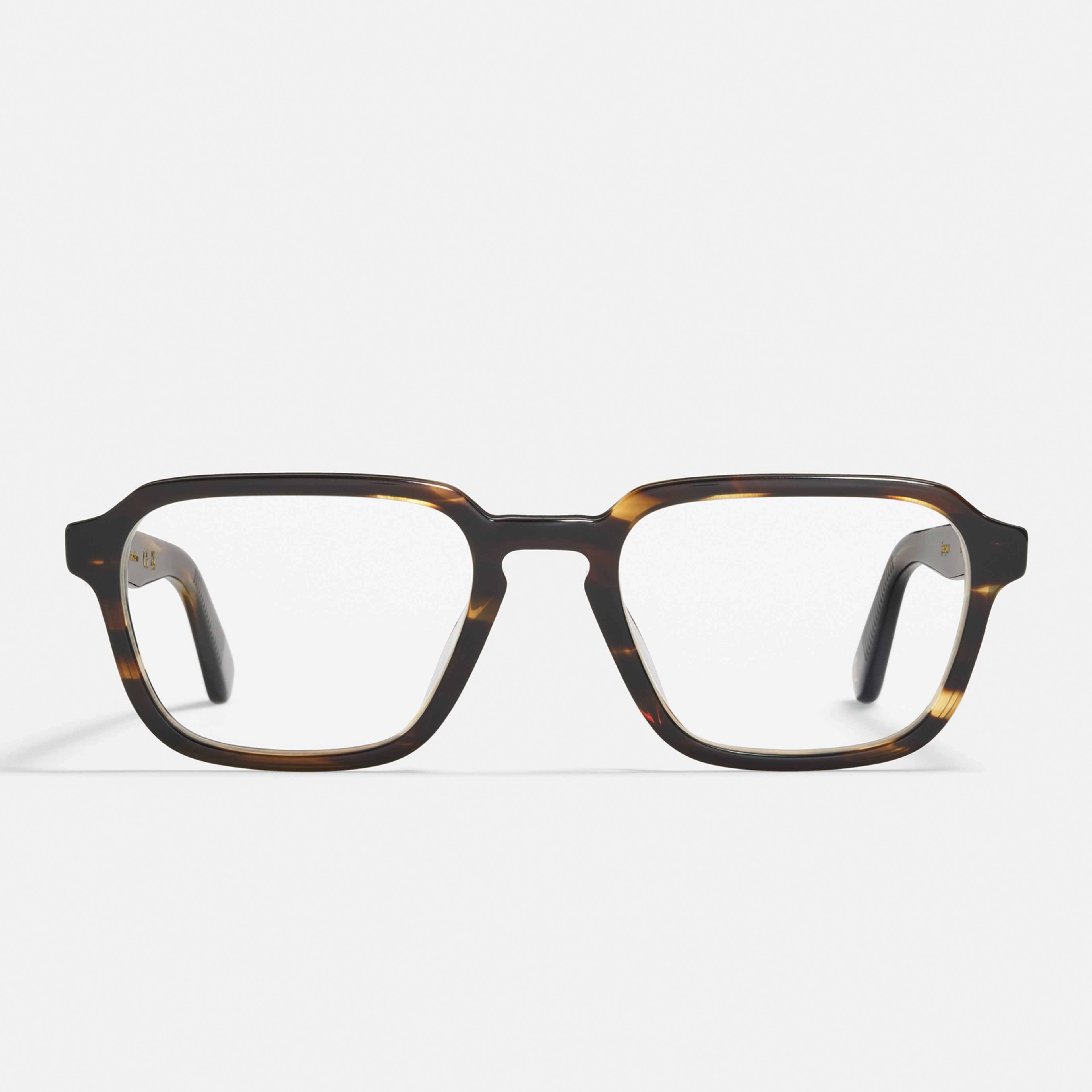 Ace & Tate Optiques | Hexagonal Acétate in Marron, Orange