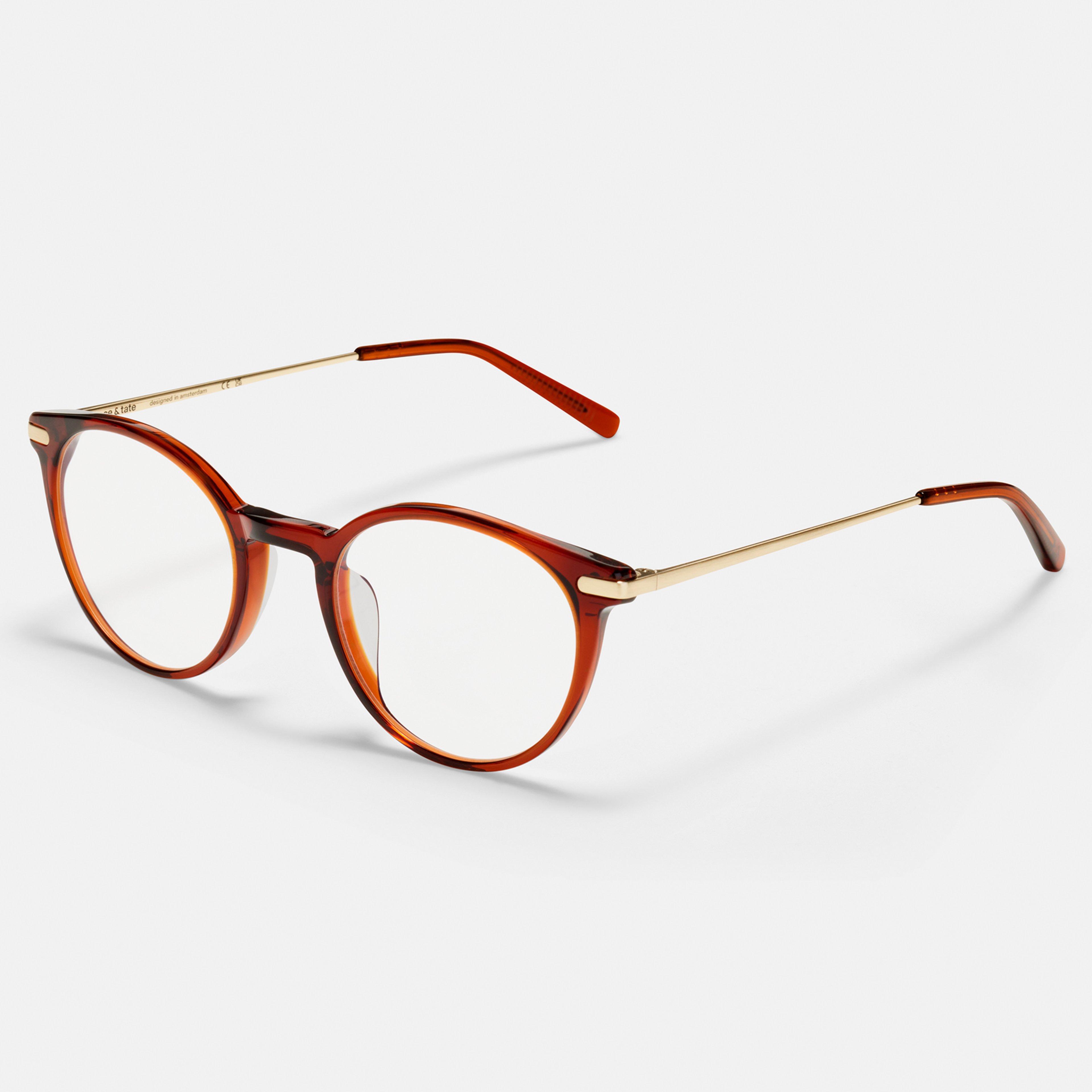 Ace & Tate Optiques | Ronde Acétate in Rouge