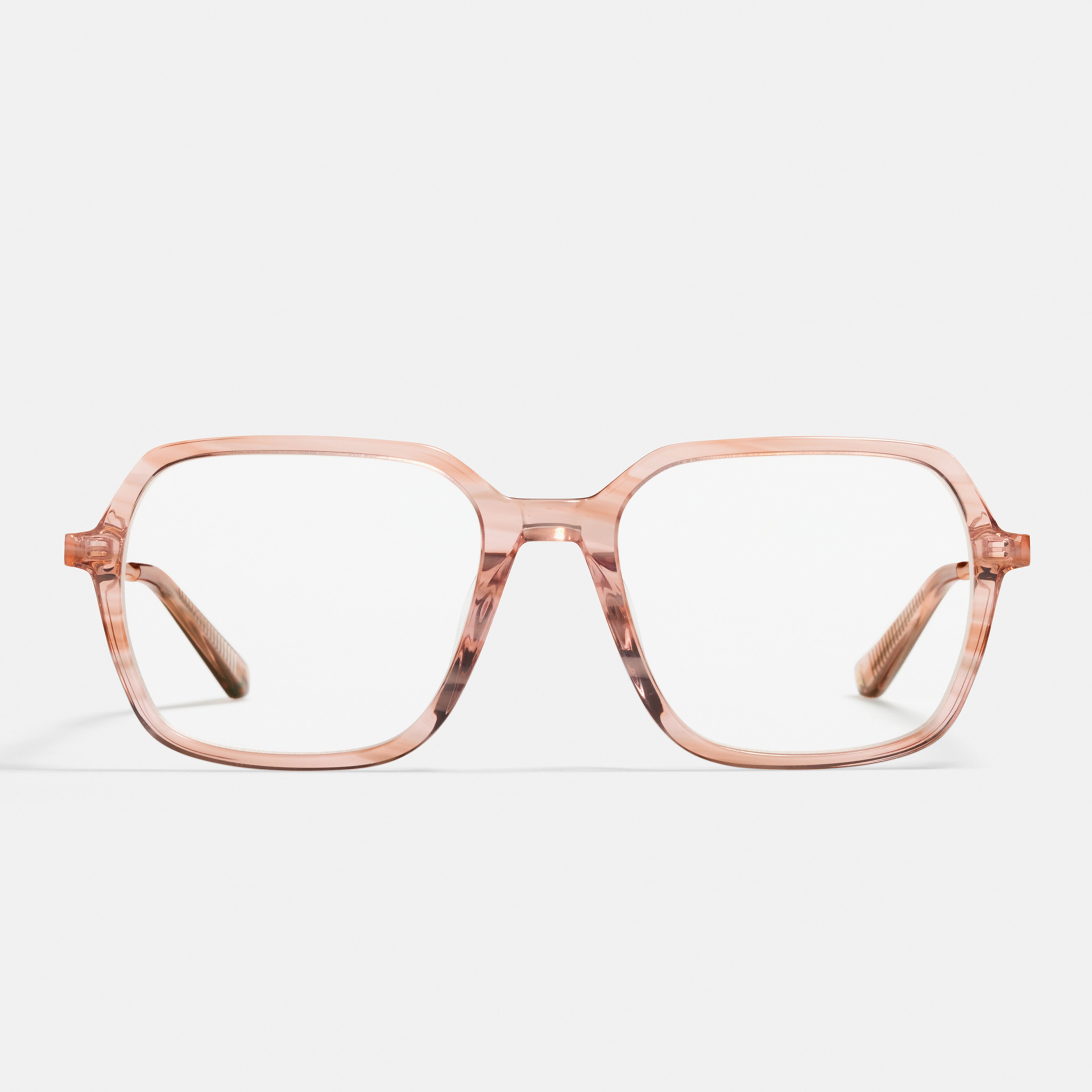 Ace & Tate Glasses | Square Combi in Beige, Orange