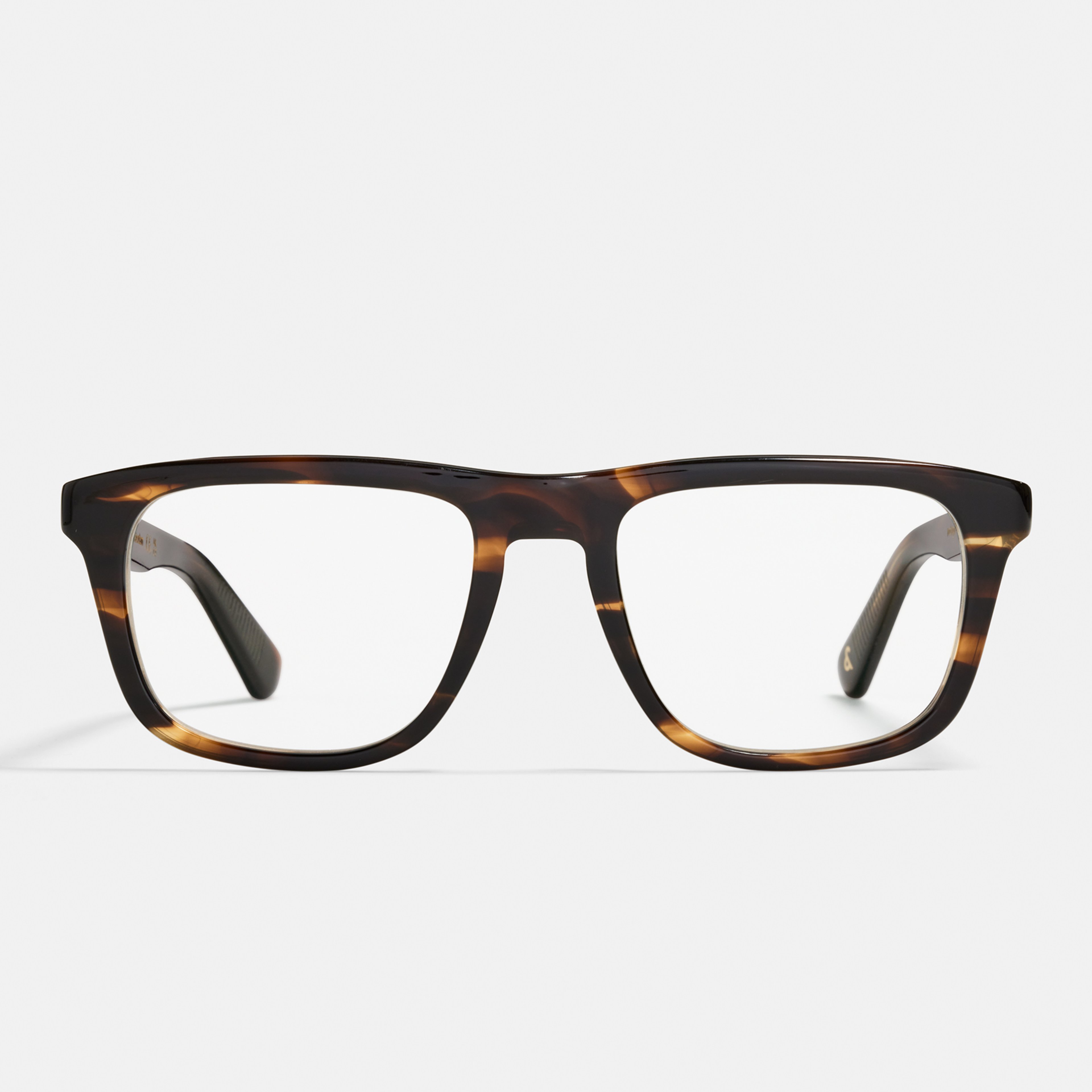 Ace & Tate Optiques | Rectangulaire Acétate in Marron, Orange