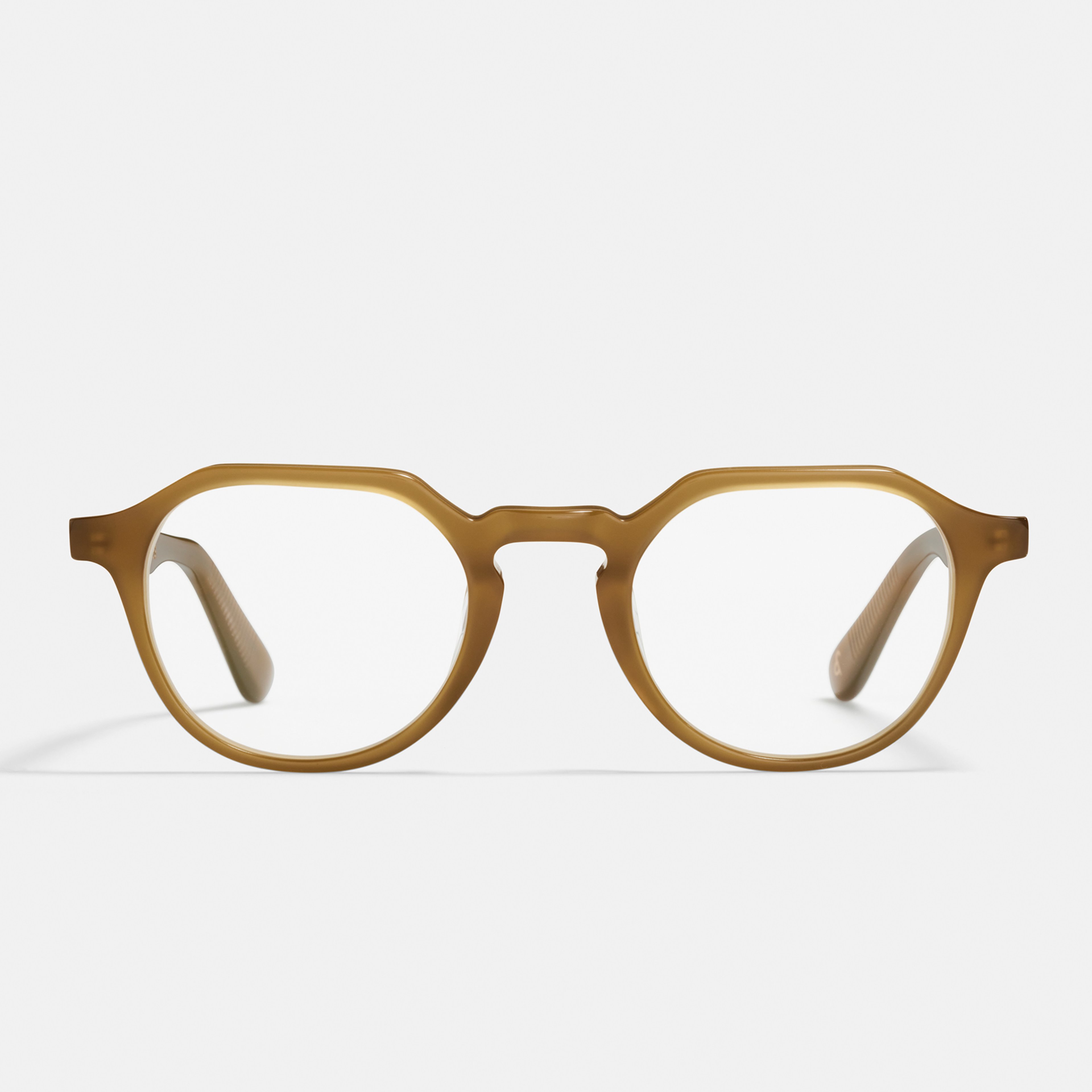 Ace & Tate Glasses | Hexagonal Acetate in Brown