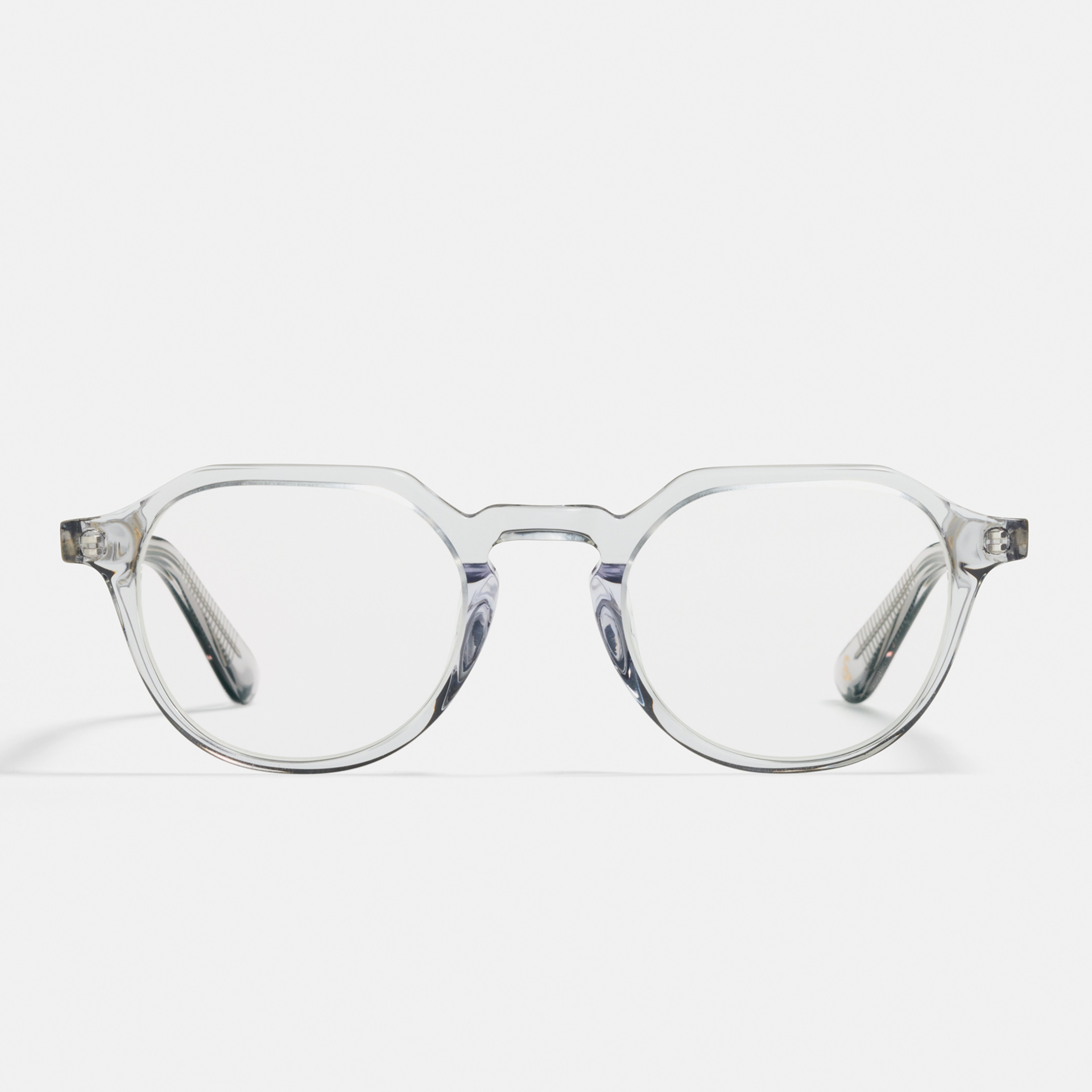 Ace & Tate Optiques | Hexagonal Acétate in Clair, Gris