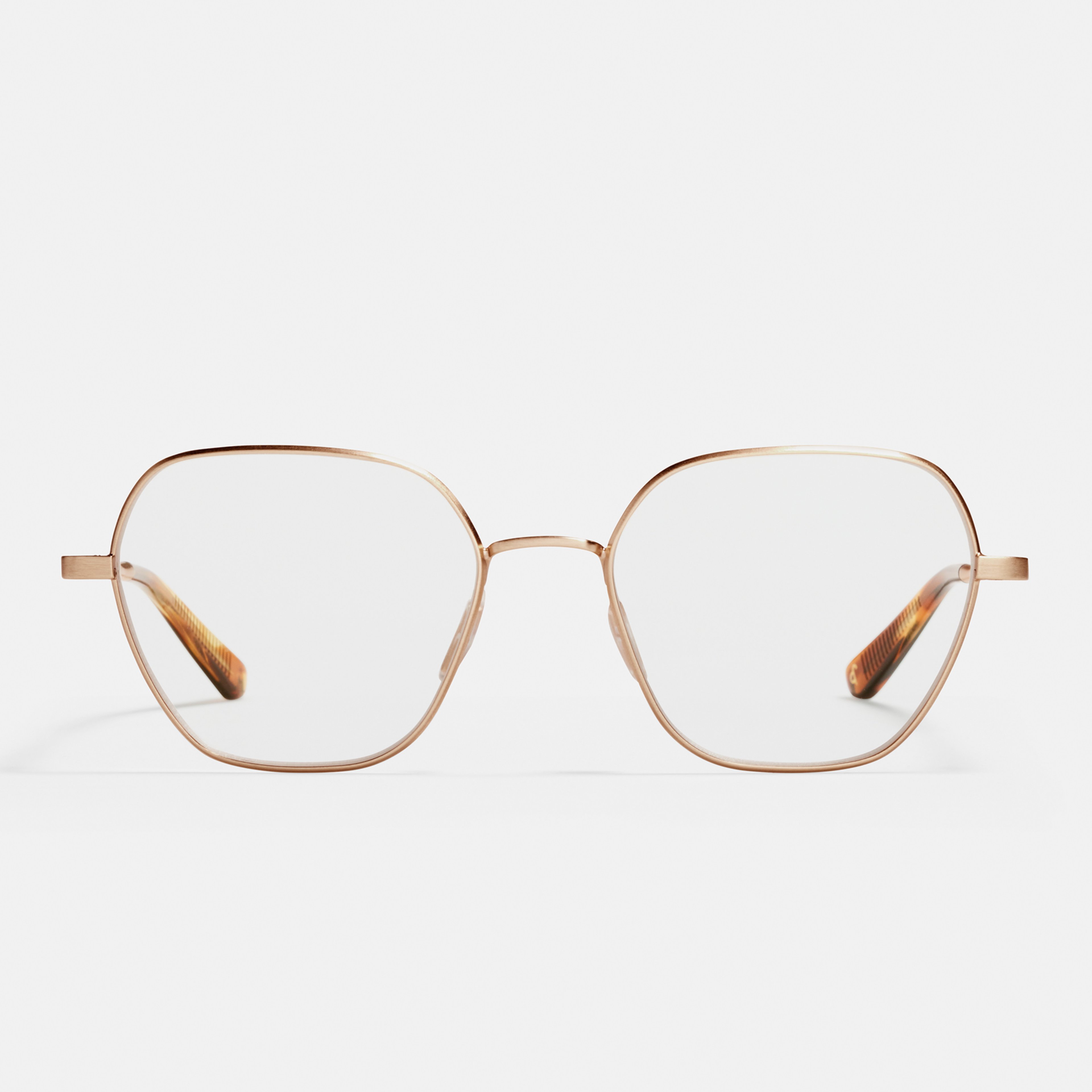 Ace & Tate Glasses | Hexagonal Metal in Gold