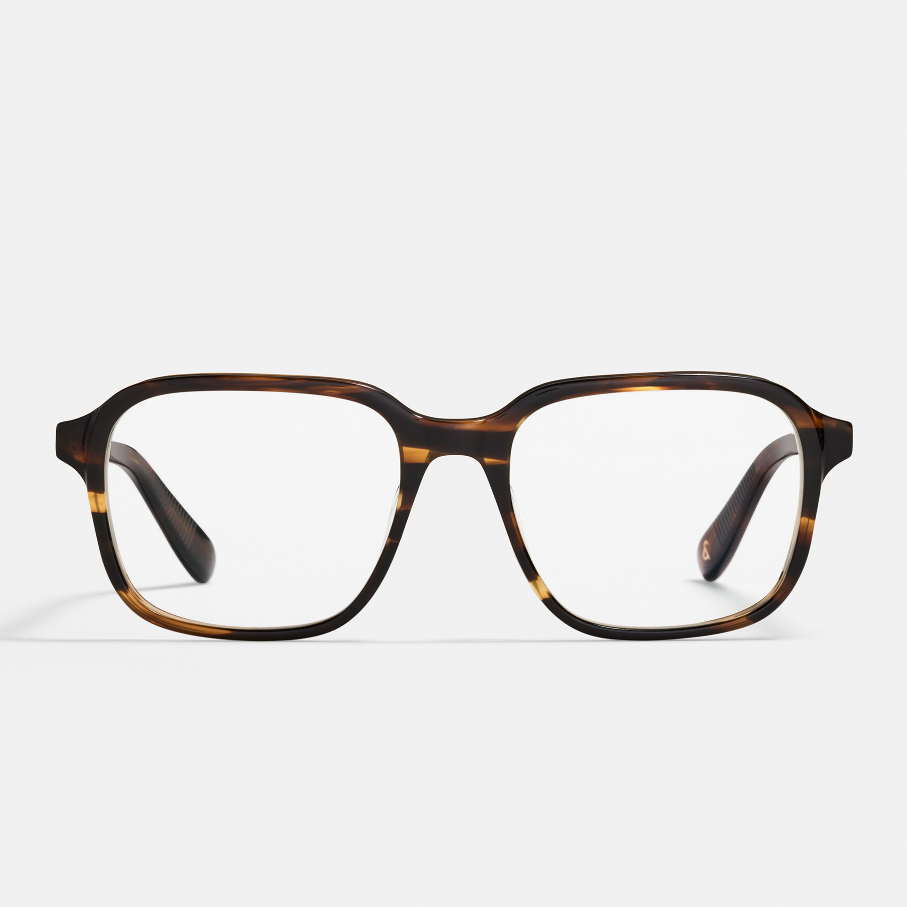 Ace & Tate Glasses | Square Acetate in Brown, Orange