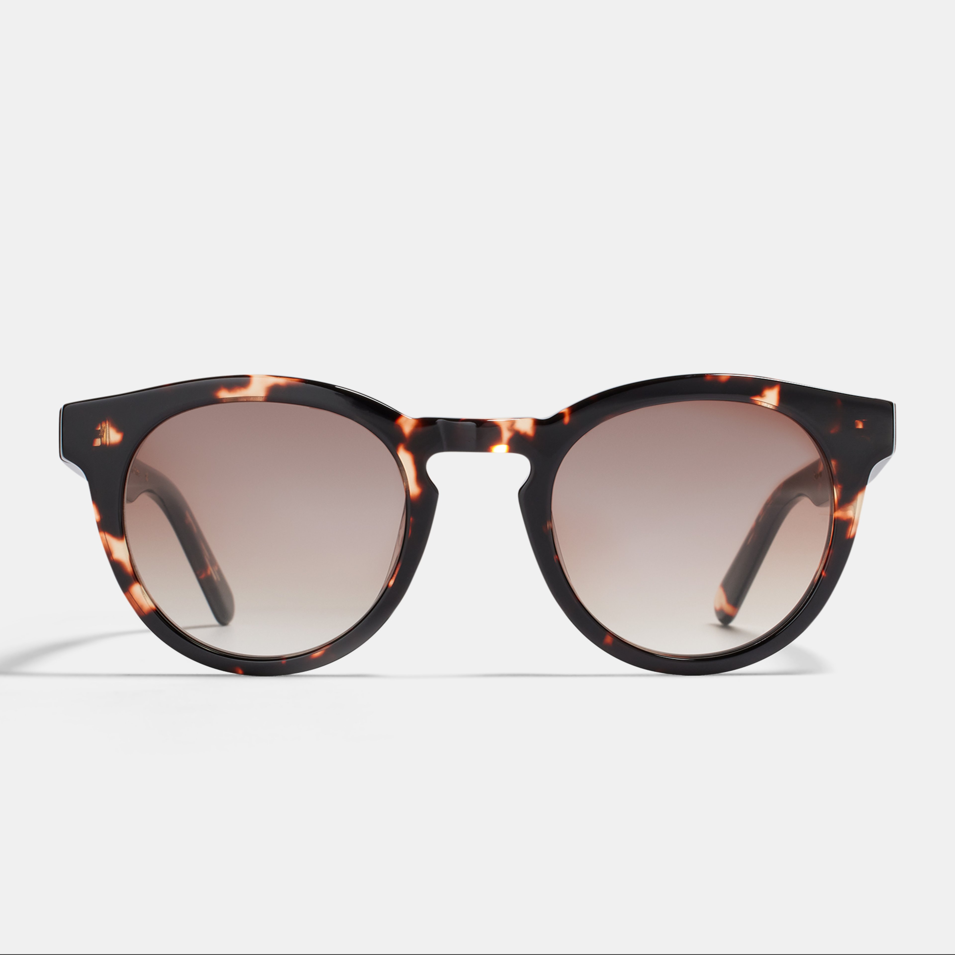 Ace & Tate Sunglasses | Round Acetate in Brown