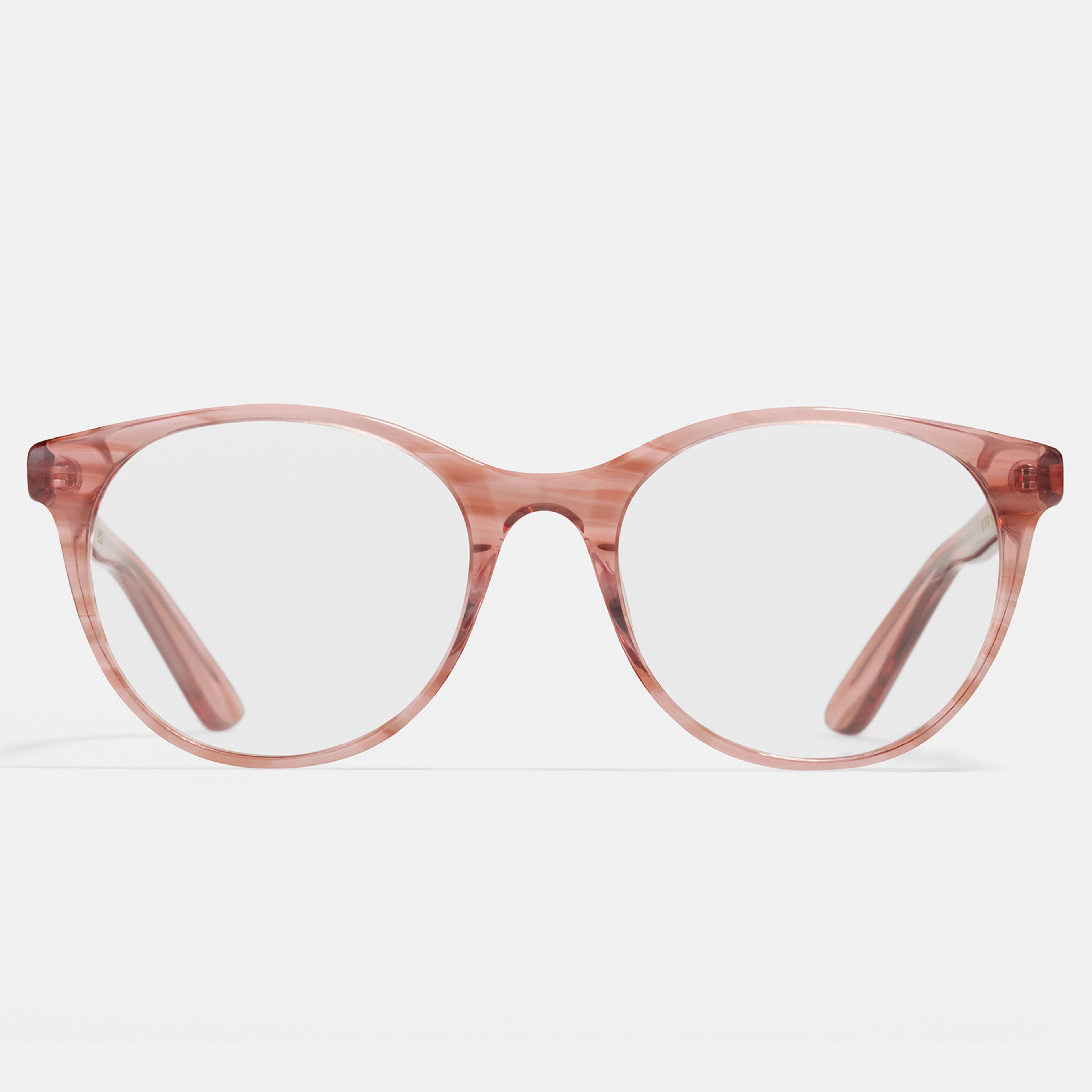 Ace & Tate Brillen | Oval Acetat in Beige, Orange