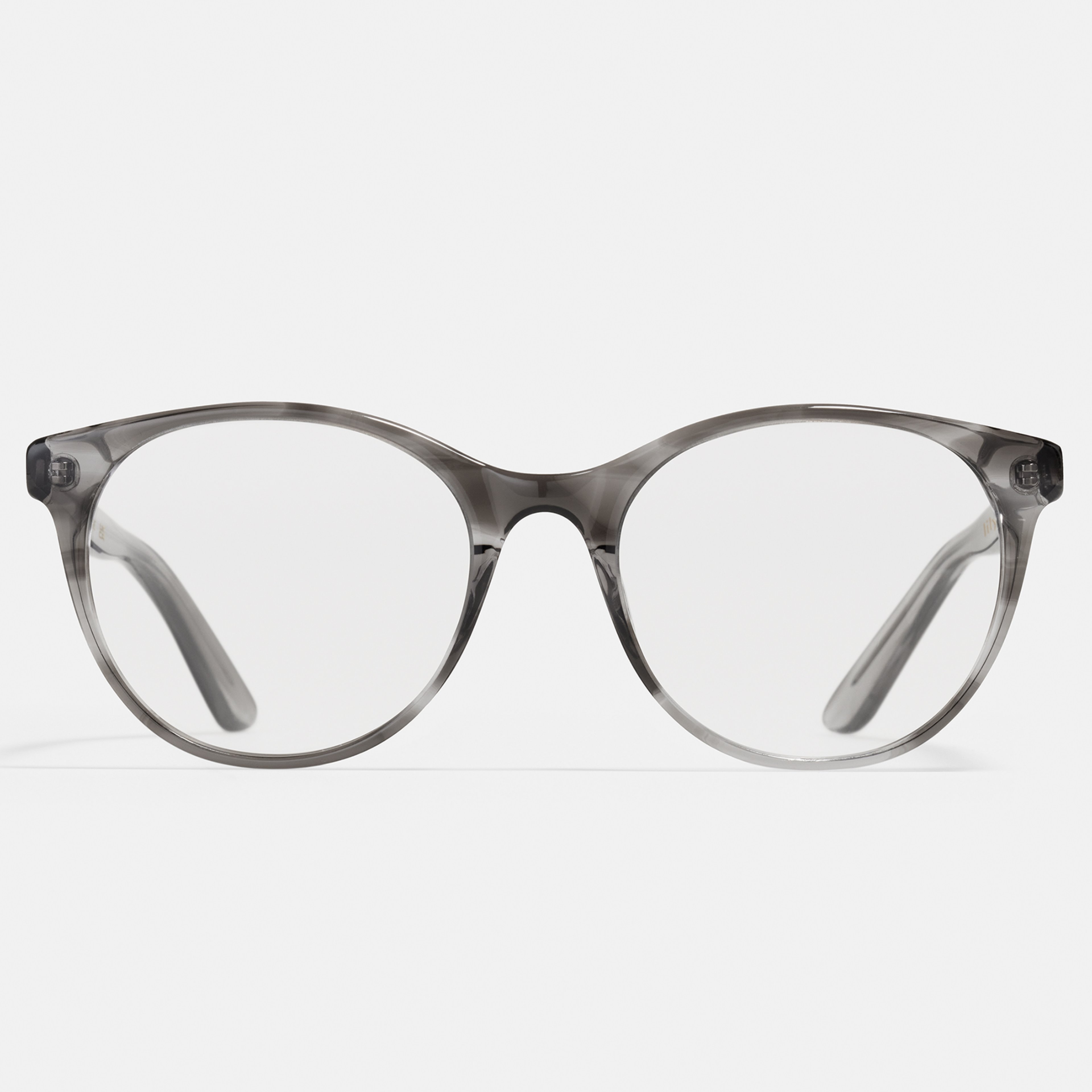Ace & Tate Brillen | Oval Acetat in Transparent, Grau