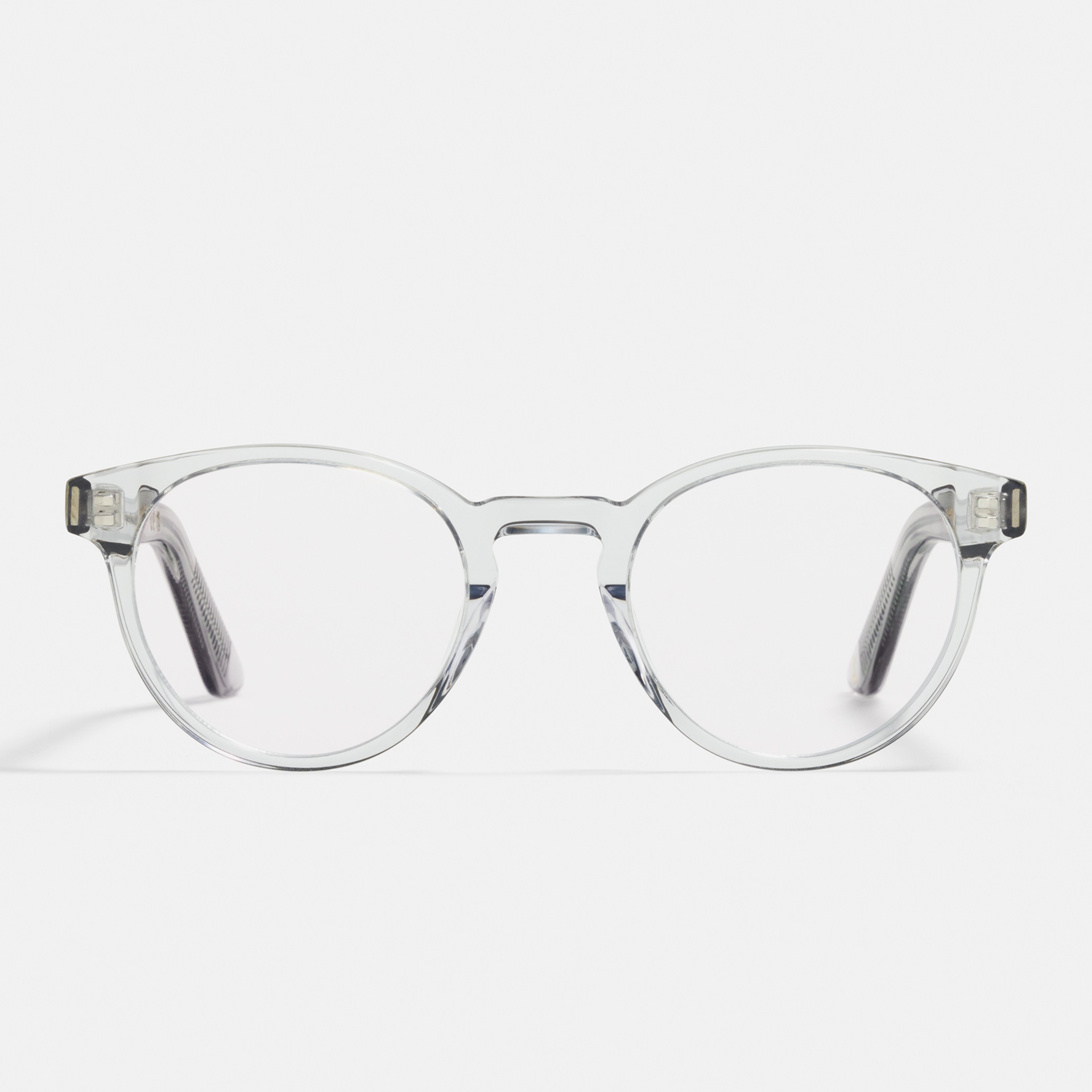 Ace & Tate Glasses | Round Acetate in Clear, Grey