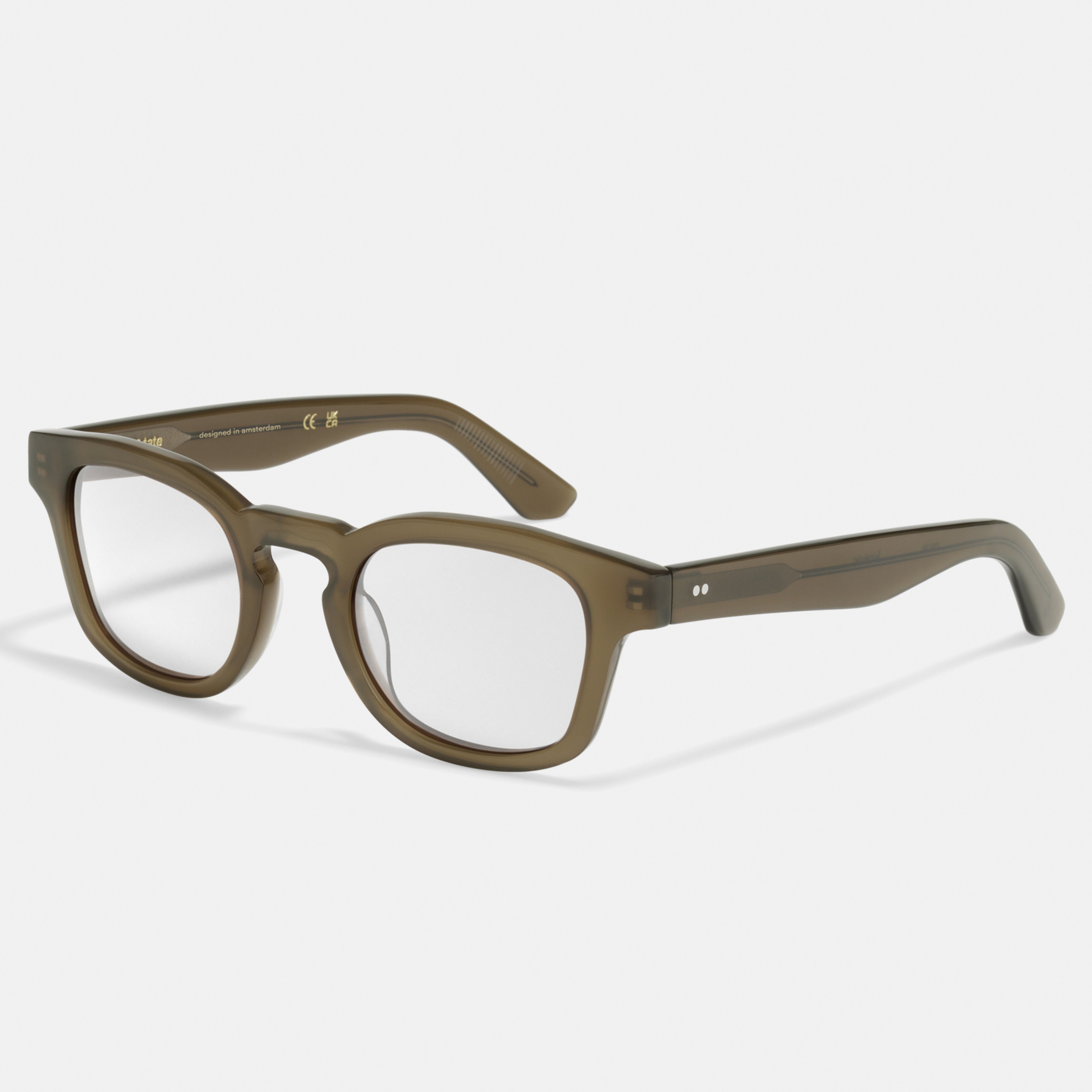 Ace & Tate Optiques | Ronde Renew bio-acétate in Vert