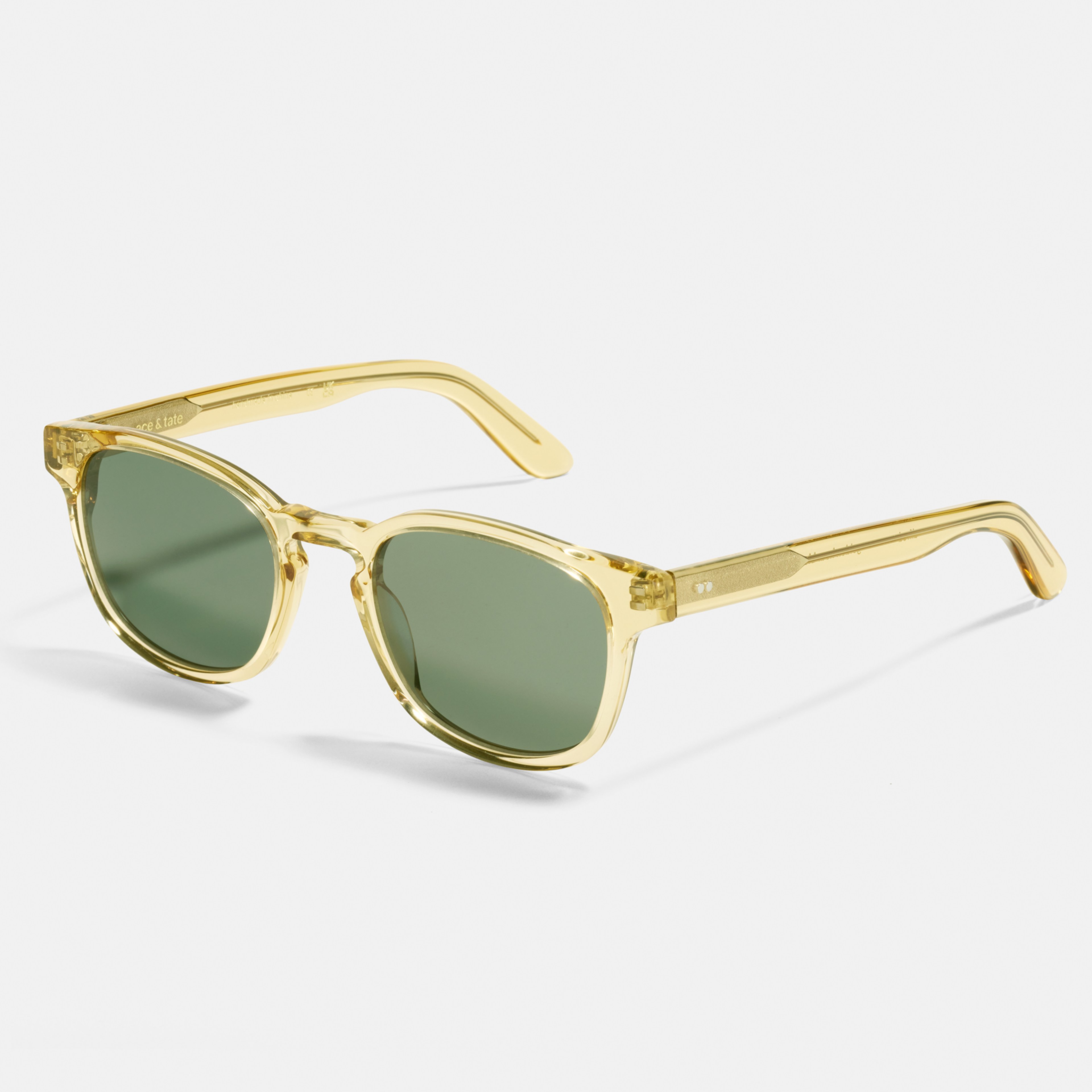 Ace & Tate Sunglasses | Square Acetate in Yellow