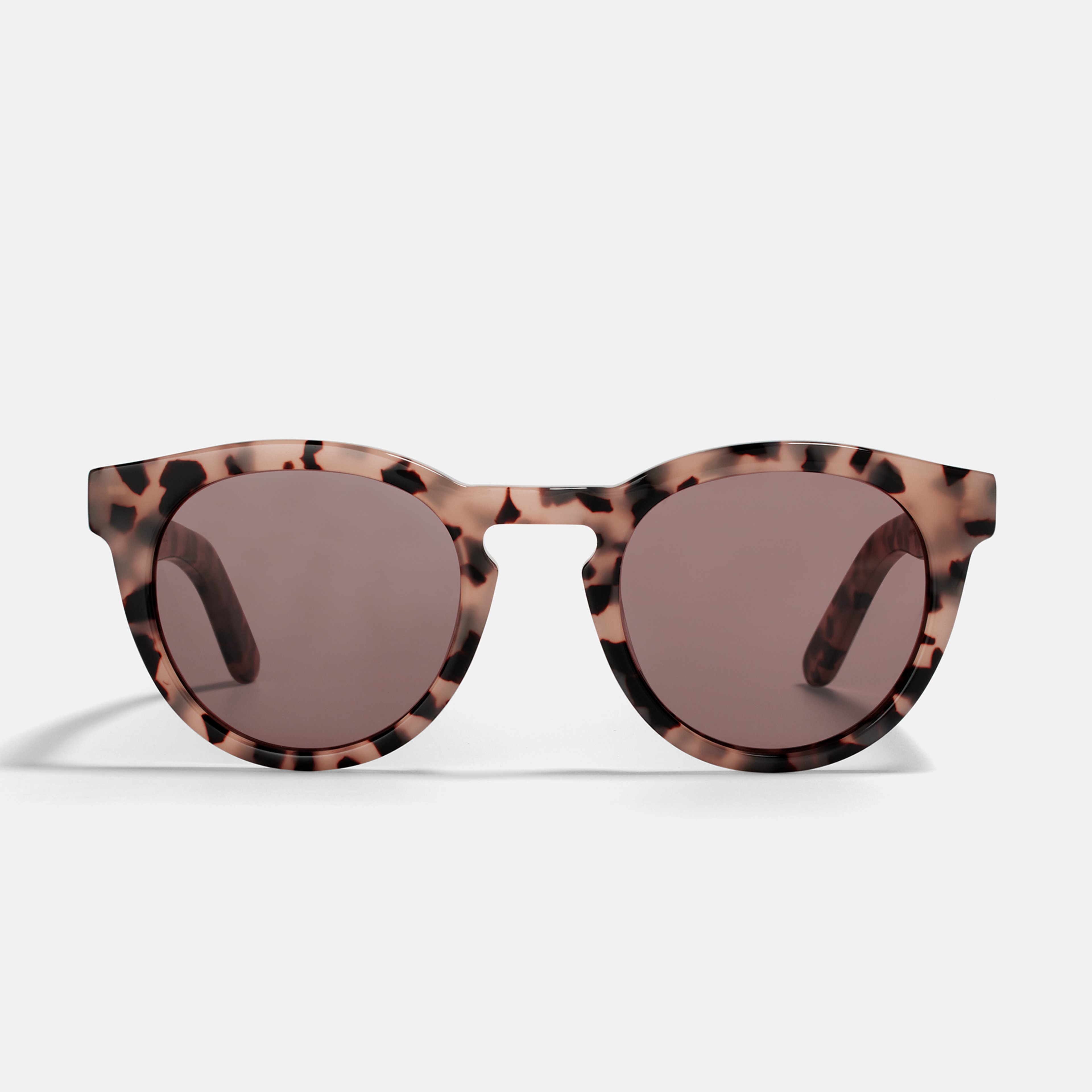 Ace & Tate Sunglasses | Round Acetate in Beige