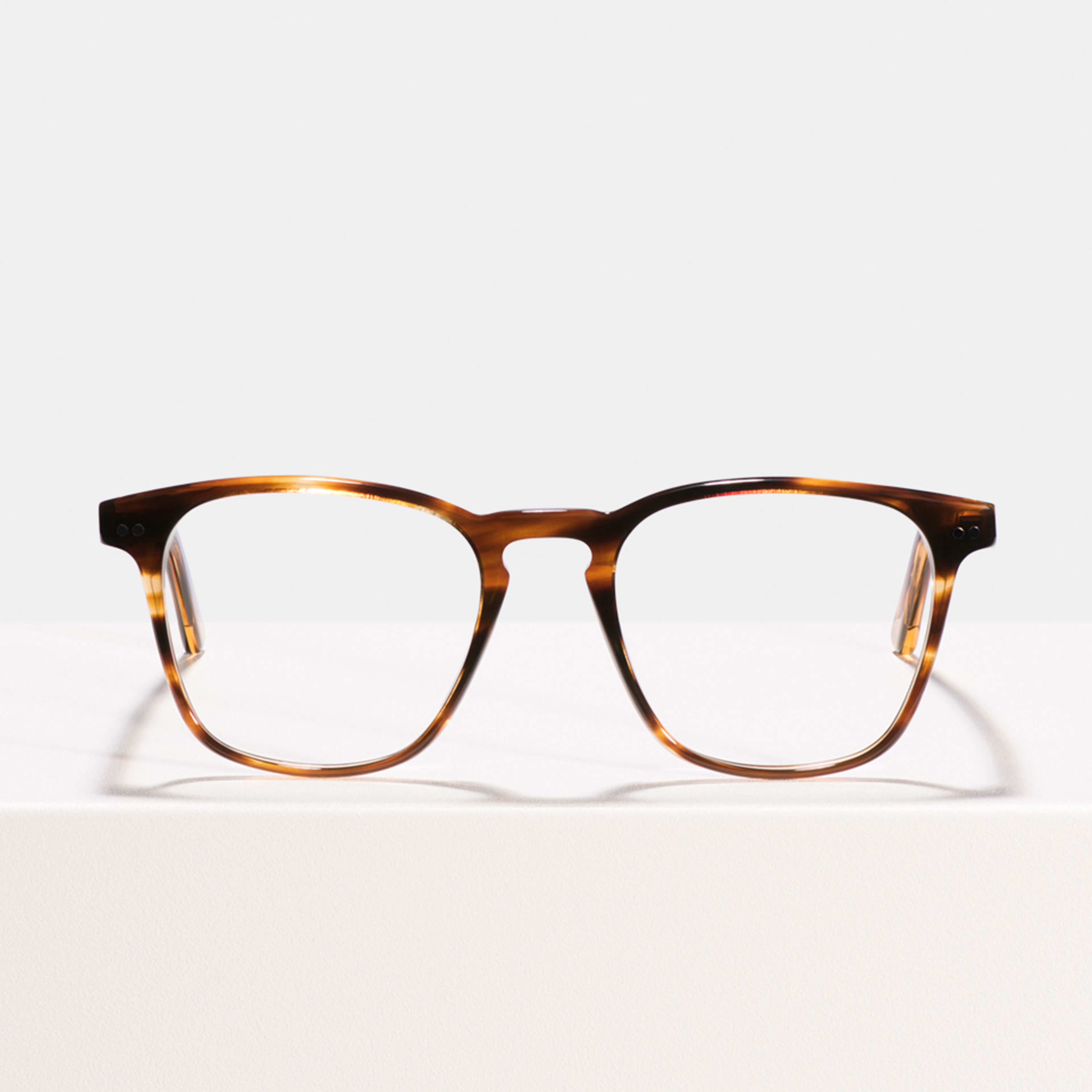 Ace & Tate Glasses | Square Acetate in Brown, Orange